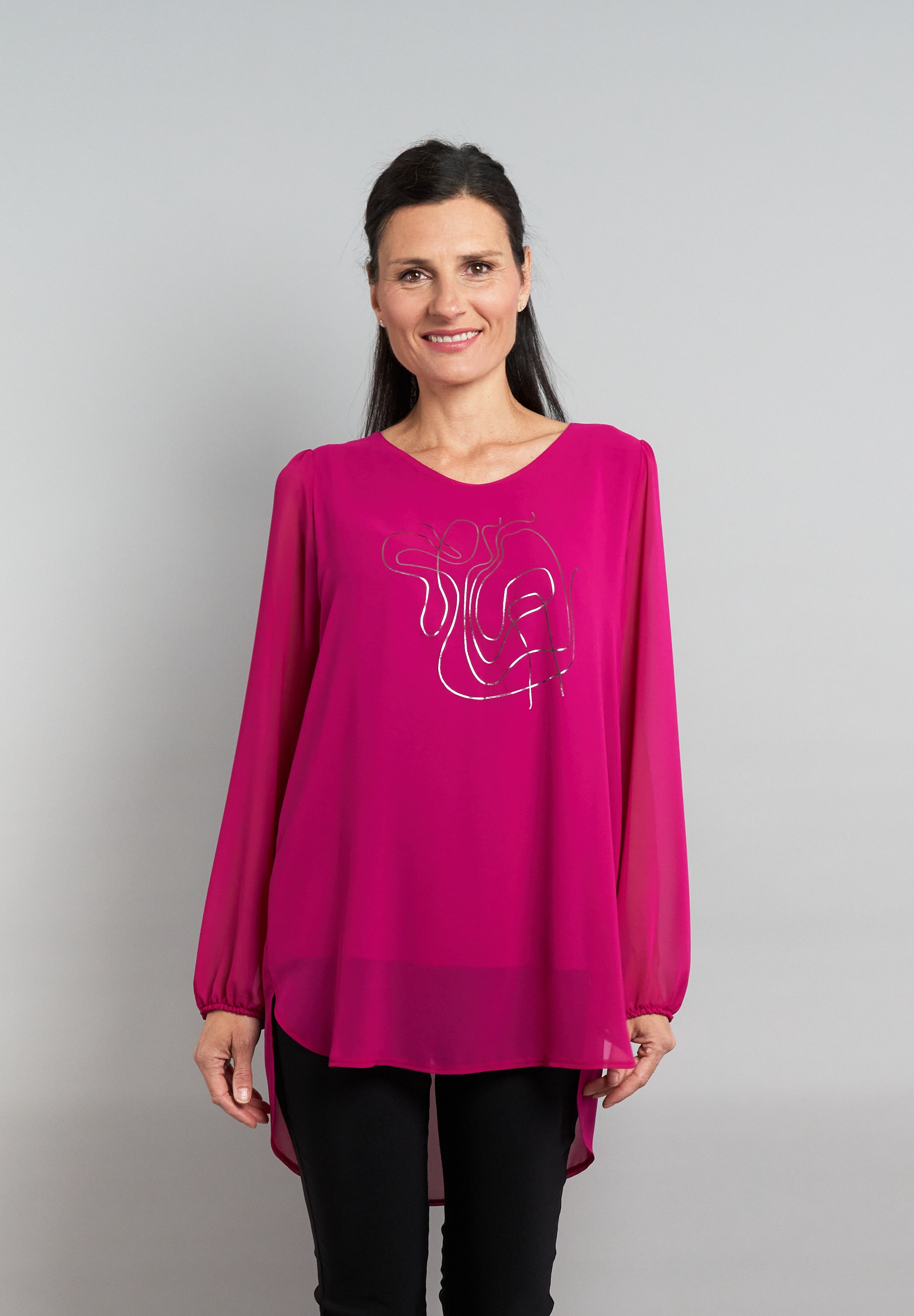 Seidel Moden Langarmbluse in eleganter 2 in 1 Optik - MADE IN GERMANY günstig online kaufen