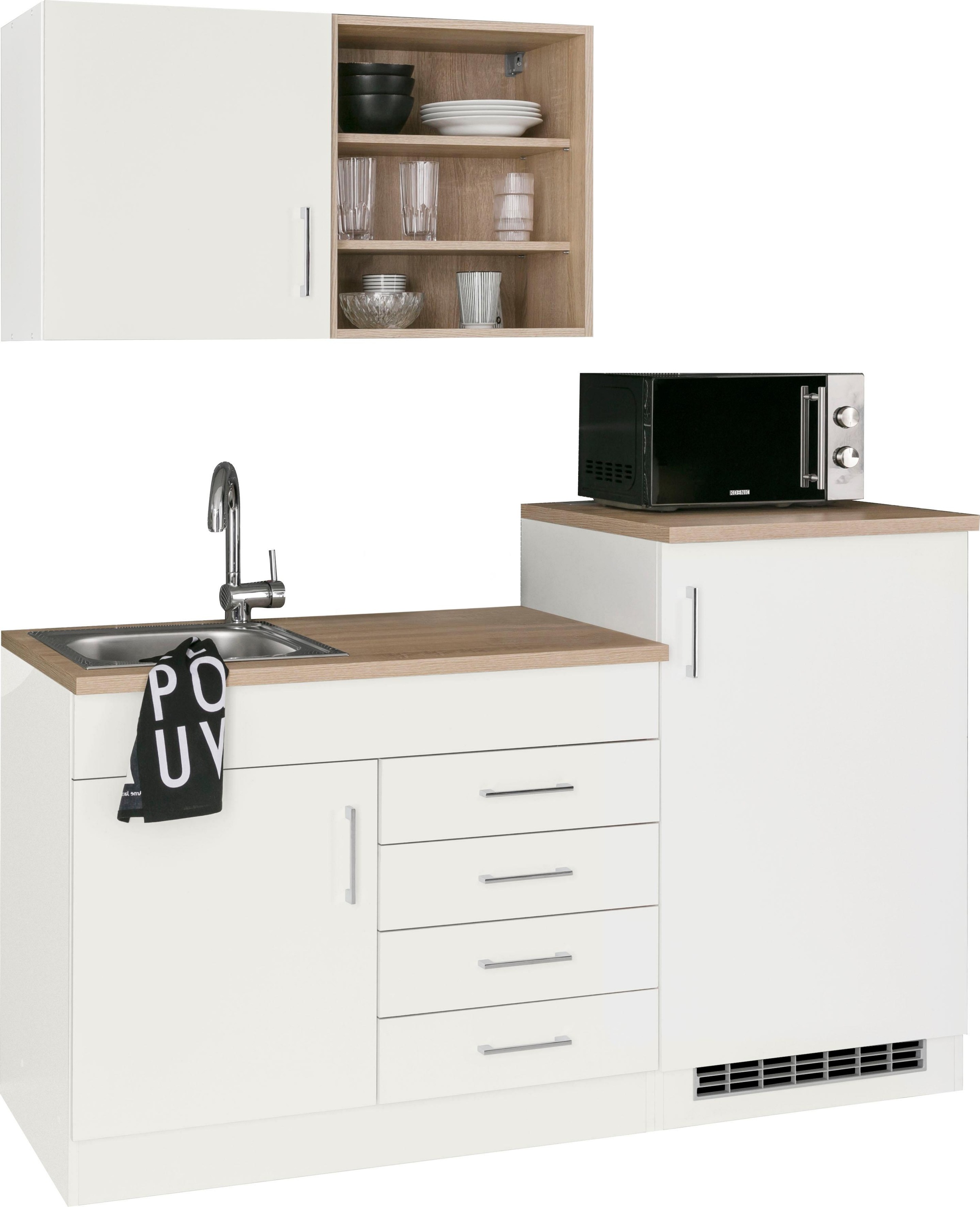HELD MÖBEL Pantryküche "Mali", Breite 160 cm, mit E-Geräten günstig online kaufen