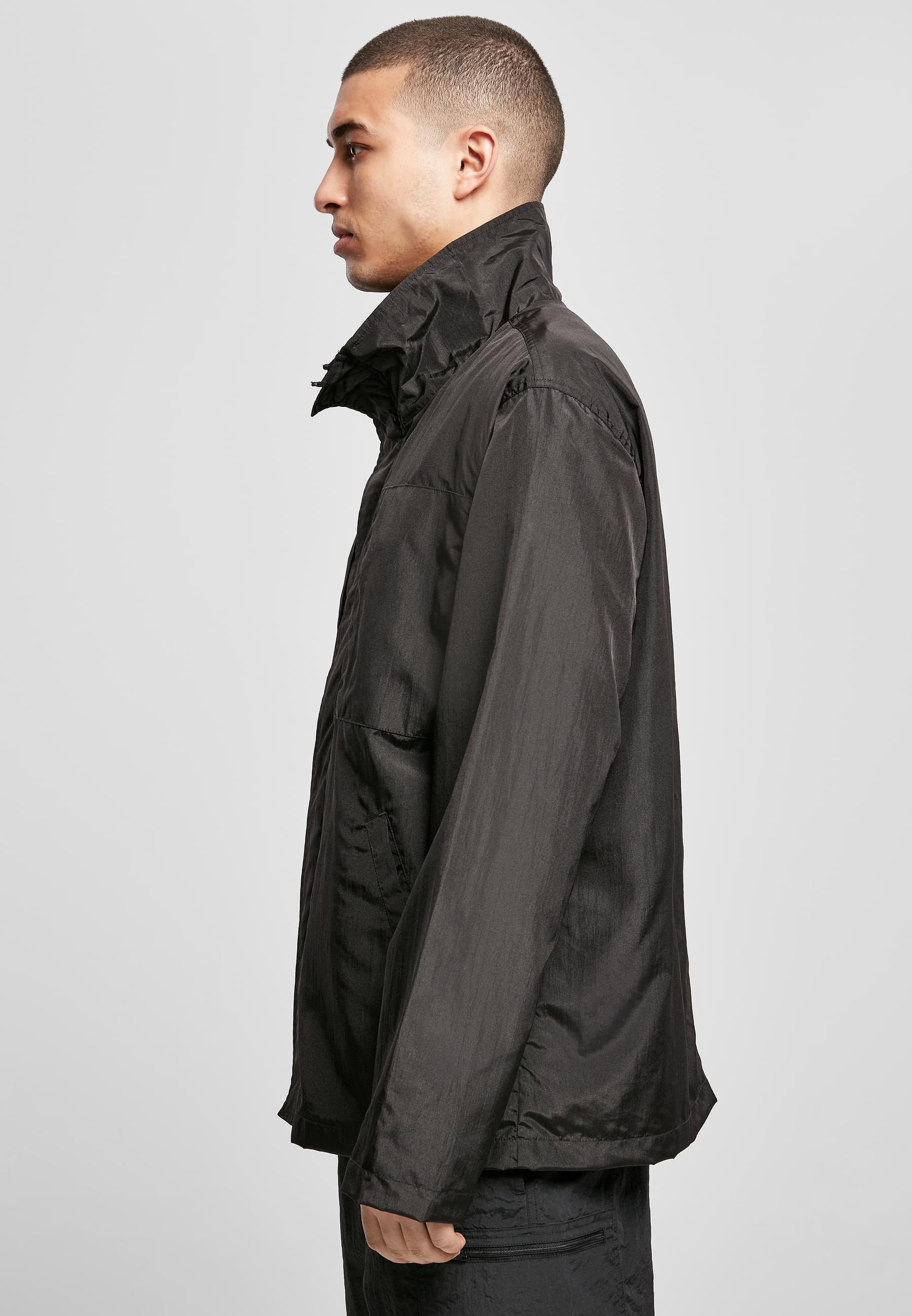 URBAN CLASSICS Allwetterjacke »Urban Classics Herren Double Pocket Nylon Crepe Jacket«, (1 St.), ohne Kapuze