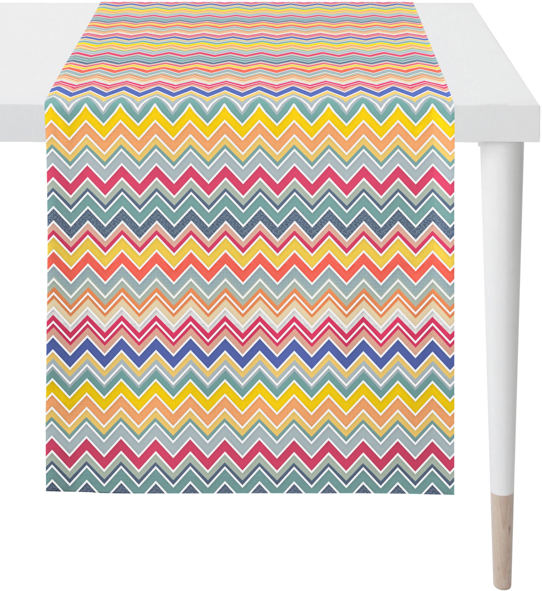 APELT Tischläufer "3902 OUTDOOR, Sommerdeko, Sommer" Digitaldruck, Zick-Zac günstig online kaufen
