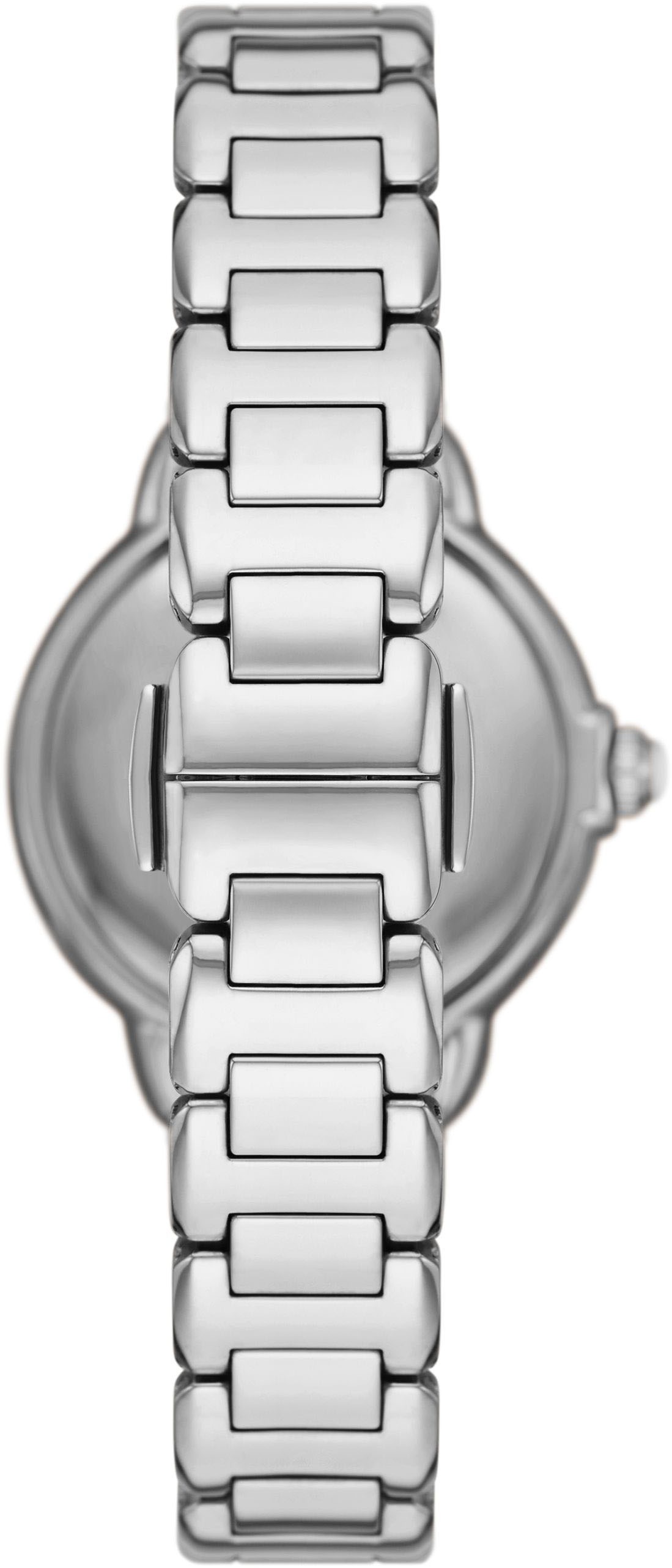 Emporio Armani Quarzuhr, Armbanduhr, Damenuhr, Edelstahlarmband, analog
