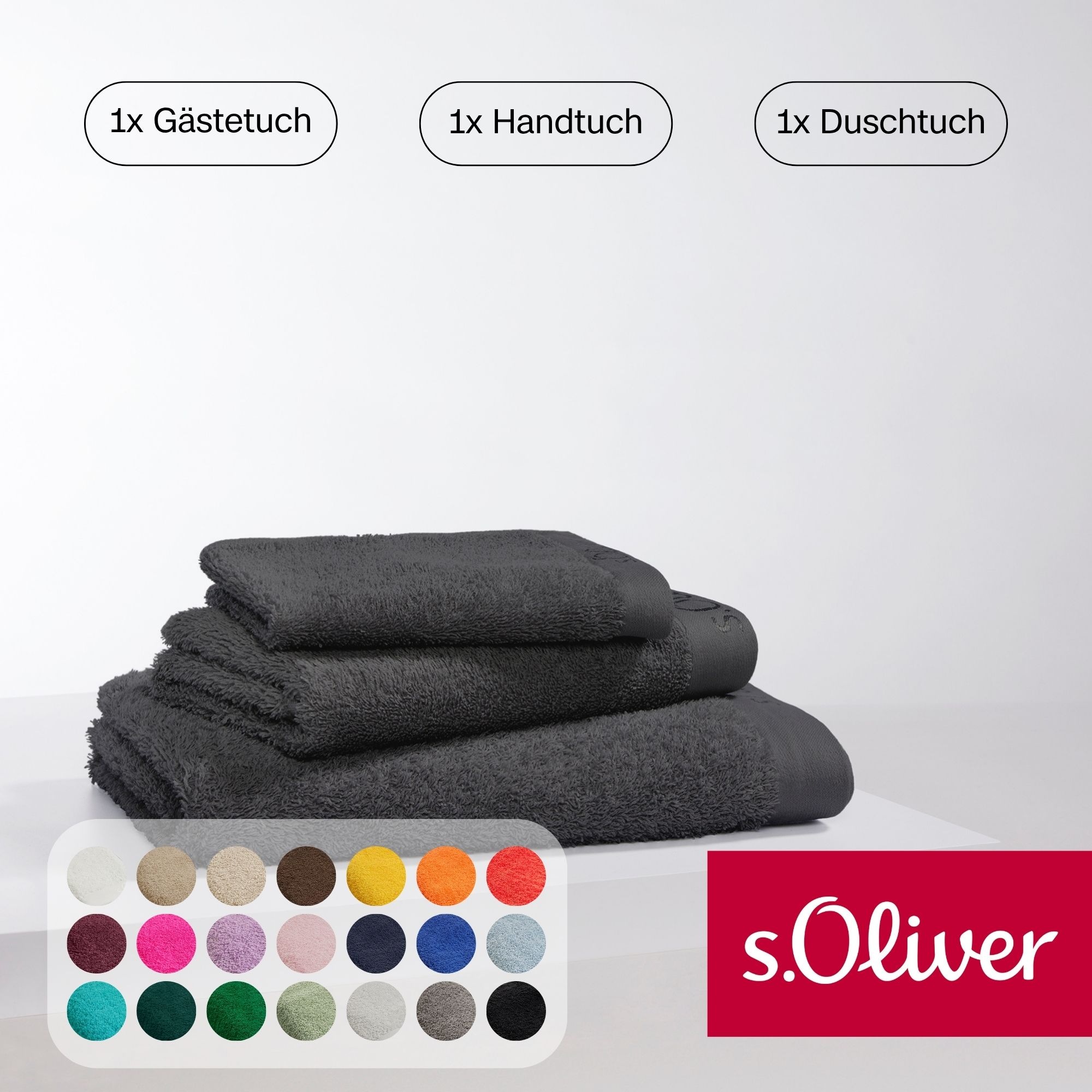s.Oliver Handtuch Set "s.Oliver, Premium Qualität, 600 gr/m²," Set 3 Stk. W günstig online kaufen