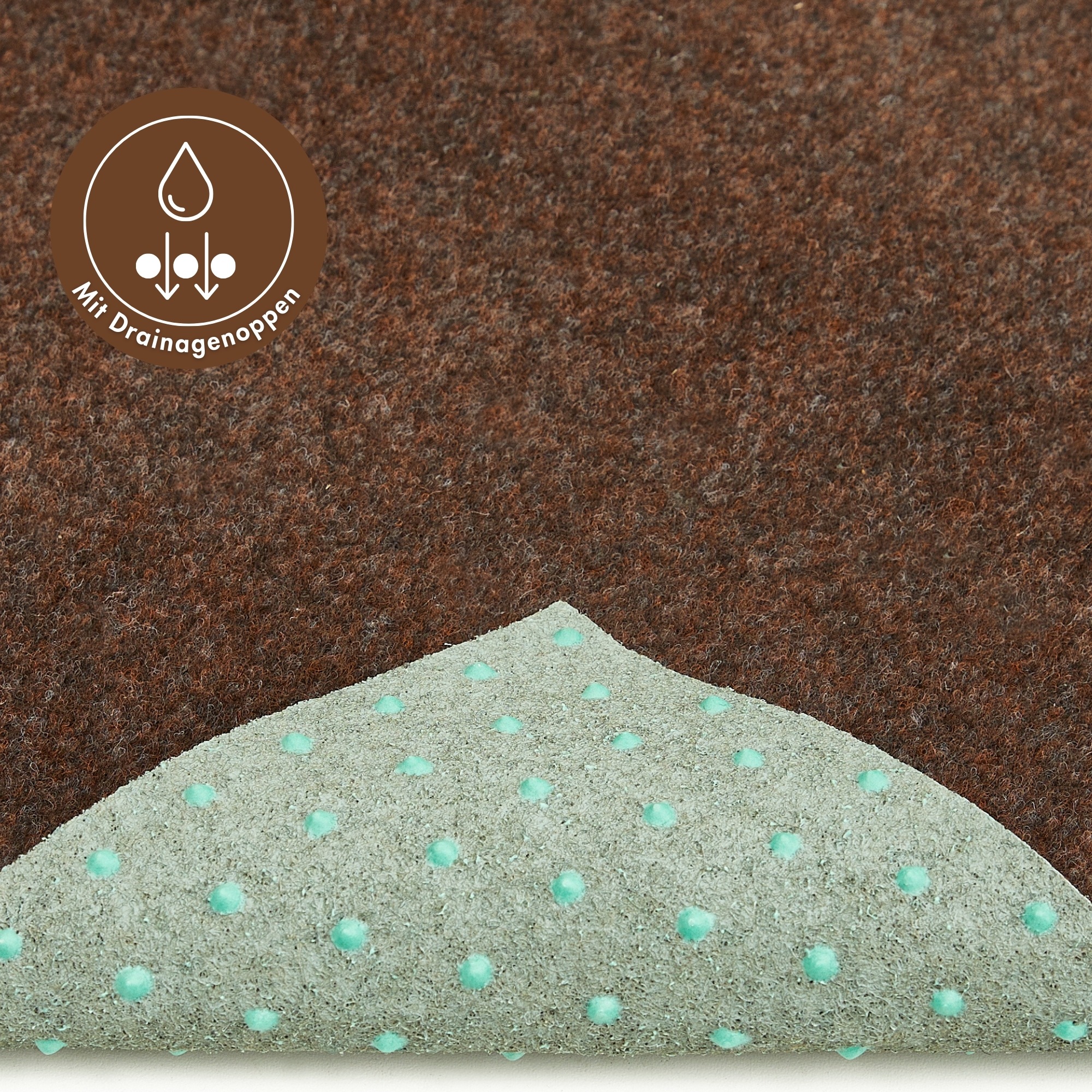 ANDIAMO Field Needle Felt Artificial Grass Brown 133x300cm 3