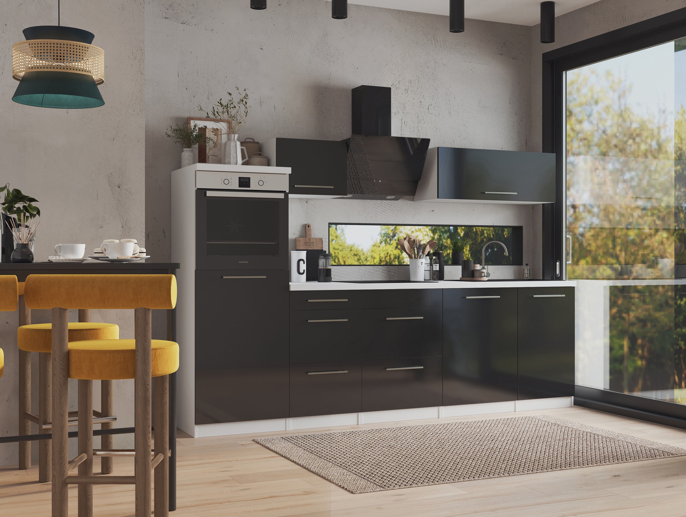 RESPEKTA Küche "Amanda" Breite 280 cm, mit Soft-Close, in exklusiver Konfig günstig online kaufen