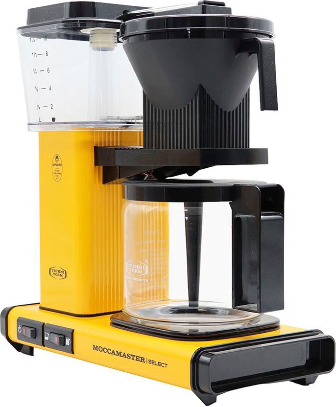 Moccamaster Filterkaffeemaschine »KBG Select yellow 1x4 Rechnung Papierfilter, l | BAUR pepper«, Kaffeekanne, 1,25 auf