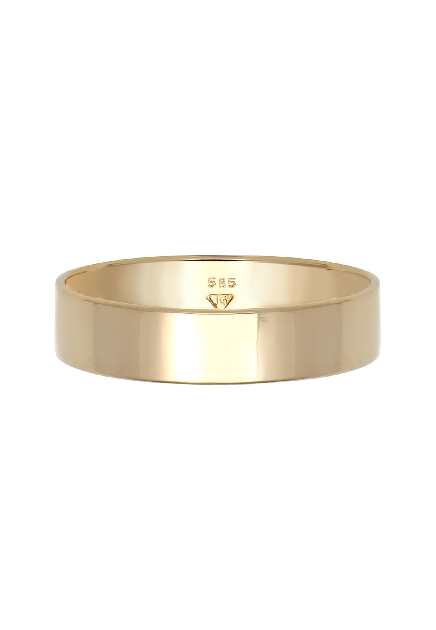 Elli Premium Partnerring »Ring Trauring Bandring 585 Gelbgold«