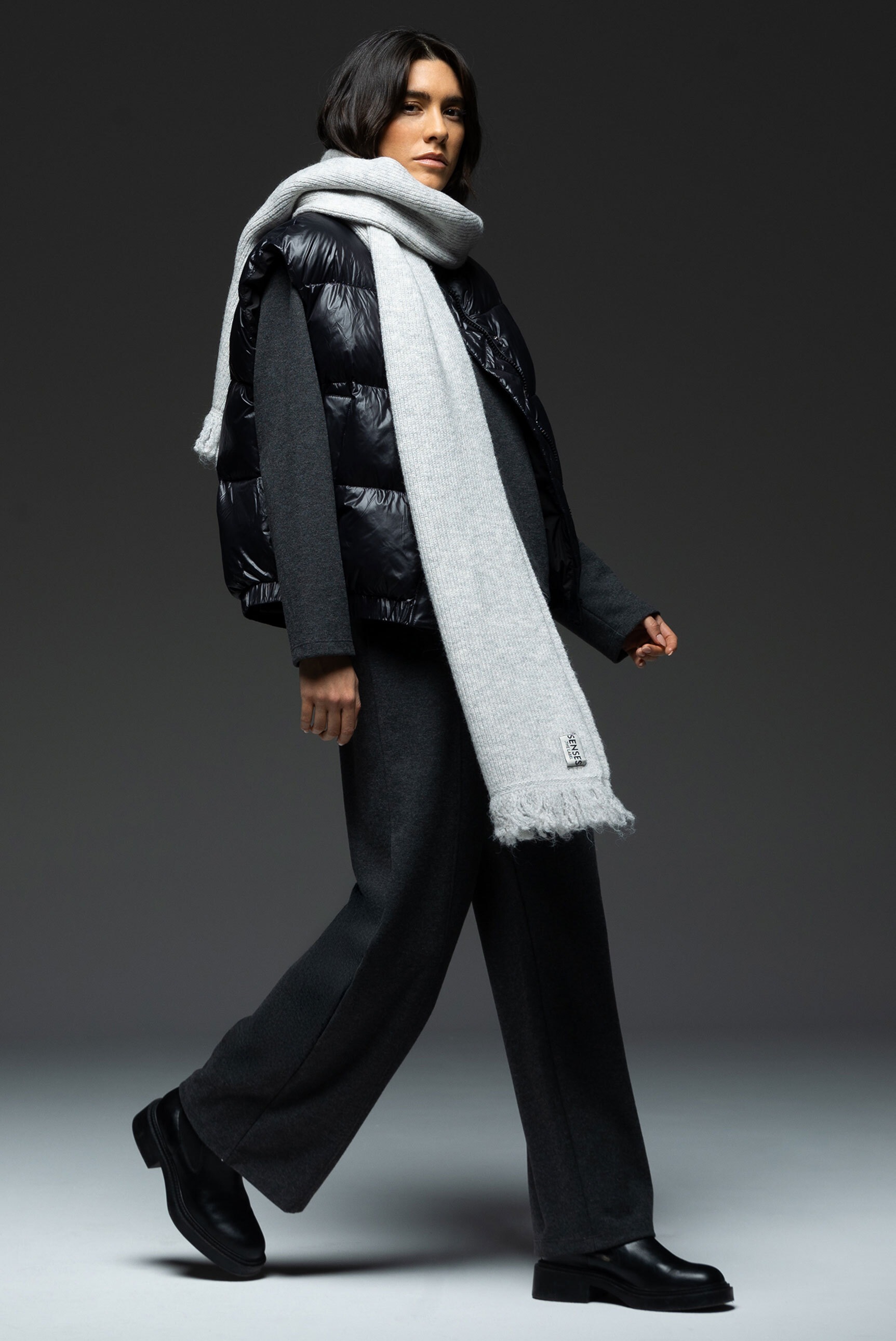 SENSES.THE LABEL Steppweste mit elastischem Saumabschluss