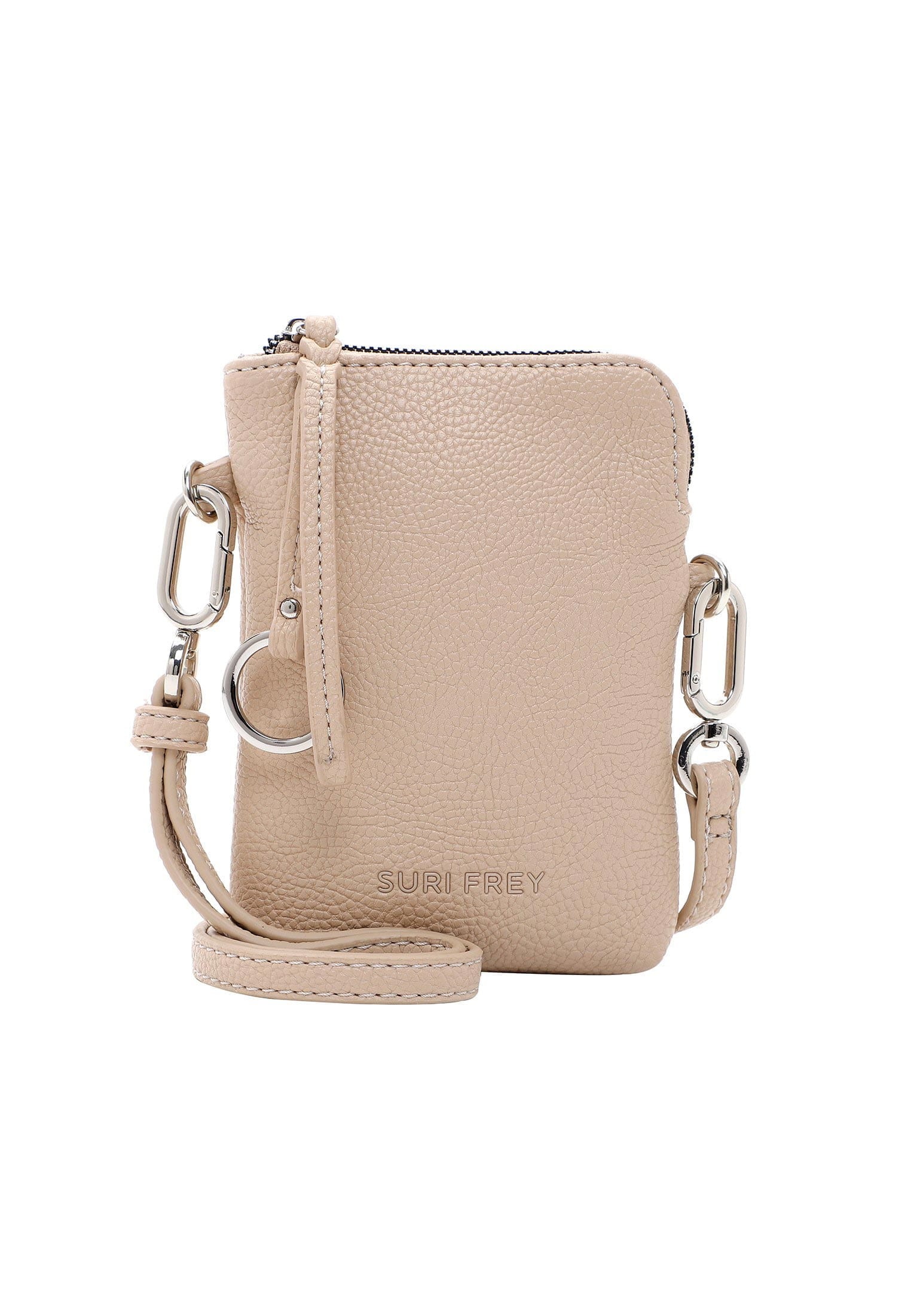 SURI FREY Damen Handytasche "Handyetui SFY Debby", beige, Polyurethan, Taschen