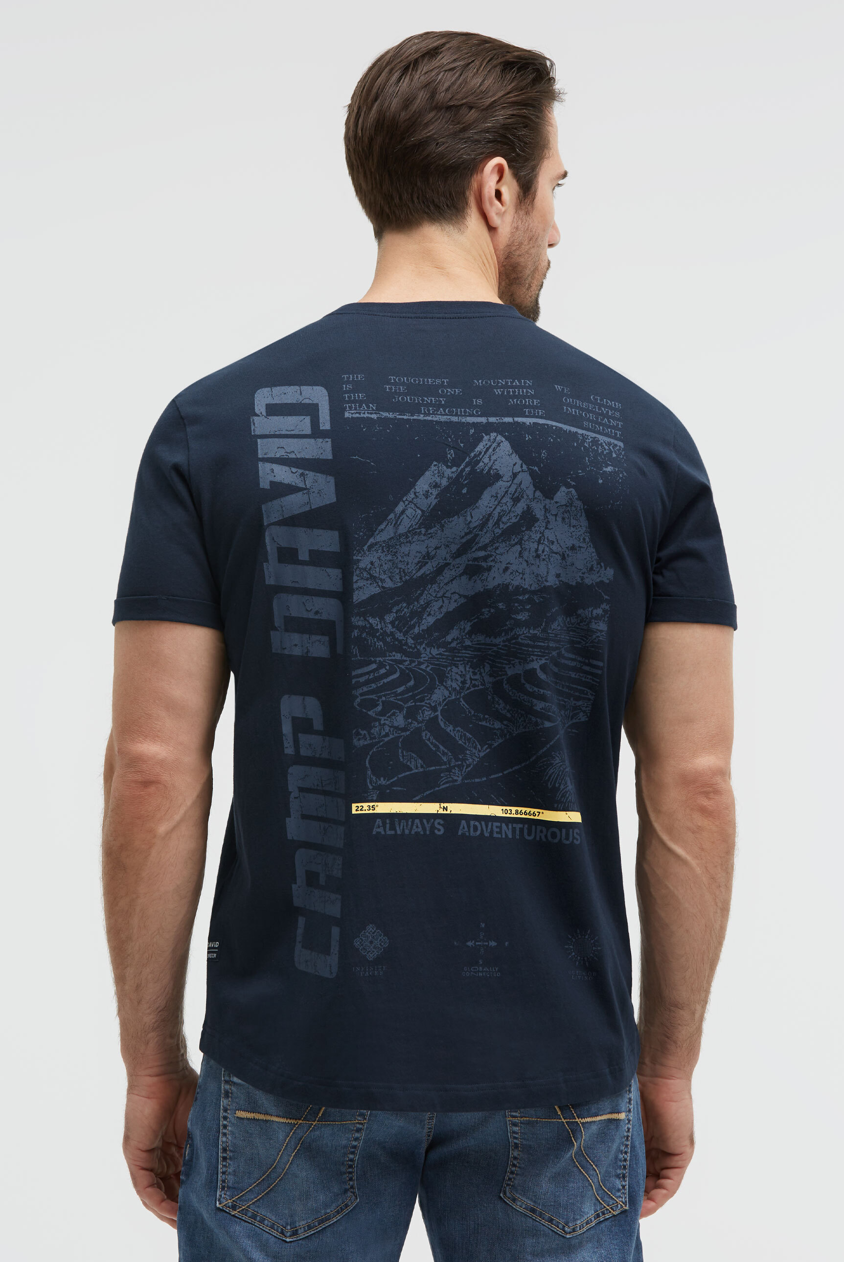 CAMP DAVID mit fixierten Turn-Up-Ärmeln