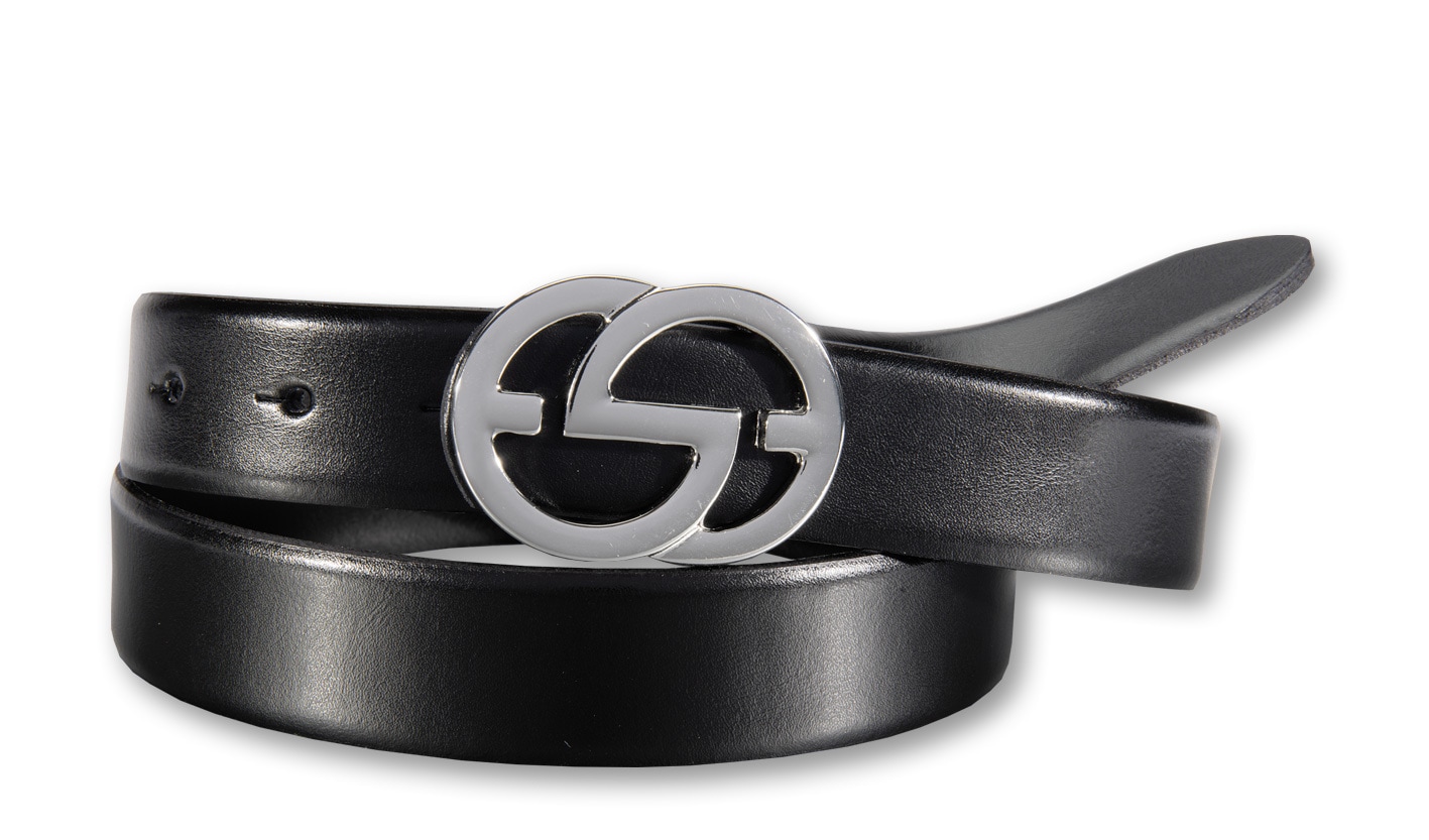 Silbergift Ledergürtel "Ledergürtel im Classicstyle mit Koppelschließe" günstig online kaufen