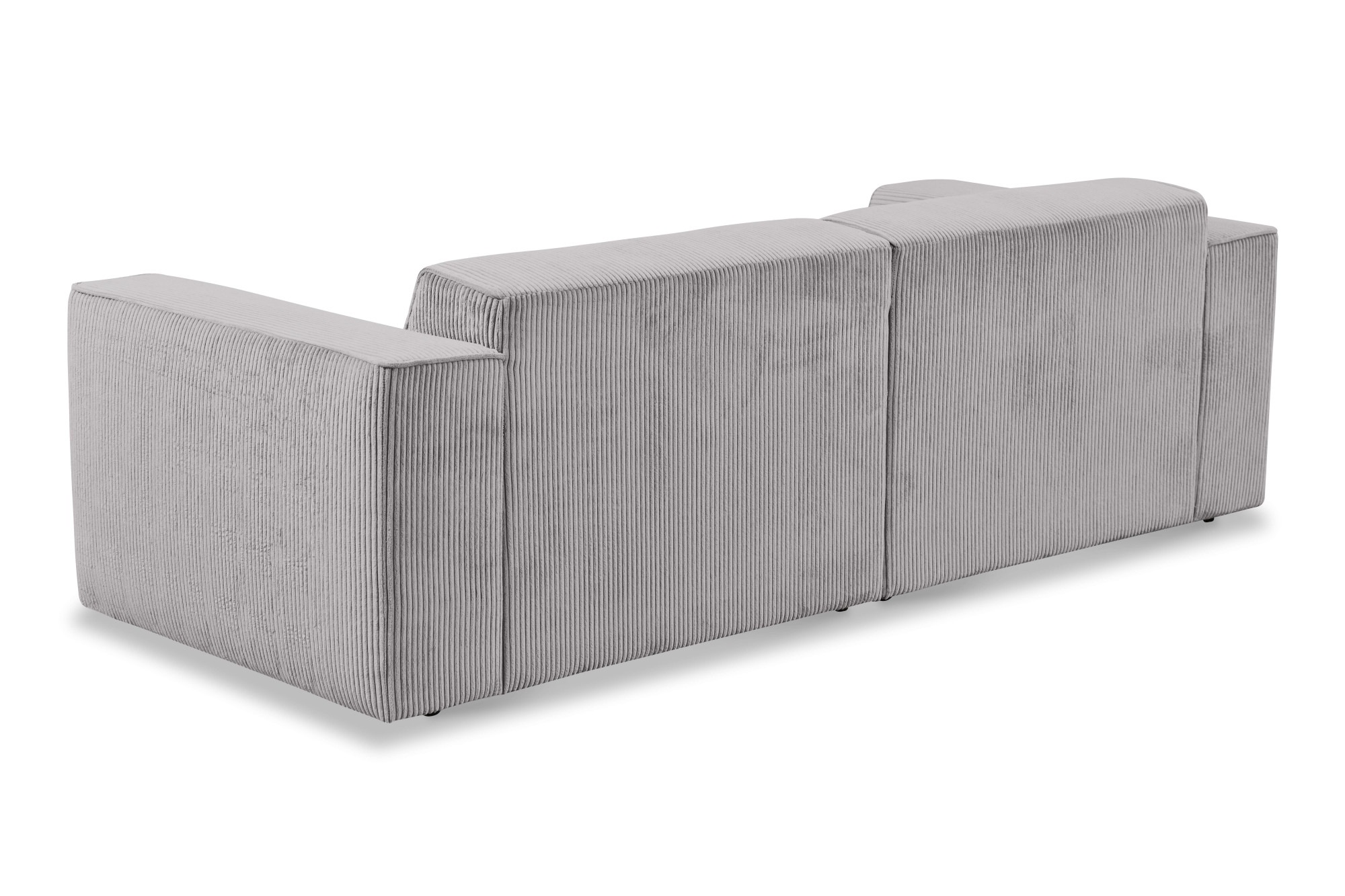 andas 3-Sitzer »Noord mit Kedernaht, Breite 232 cm«, Cord, Struktur, Webstoff, mit Wellenunterfederung, Massivholzrahmen