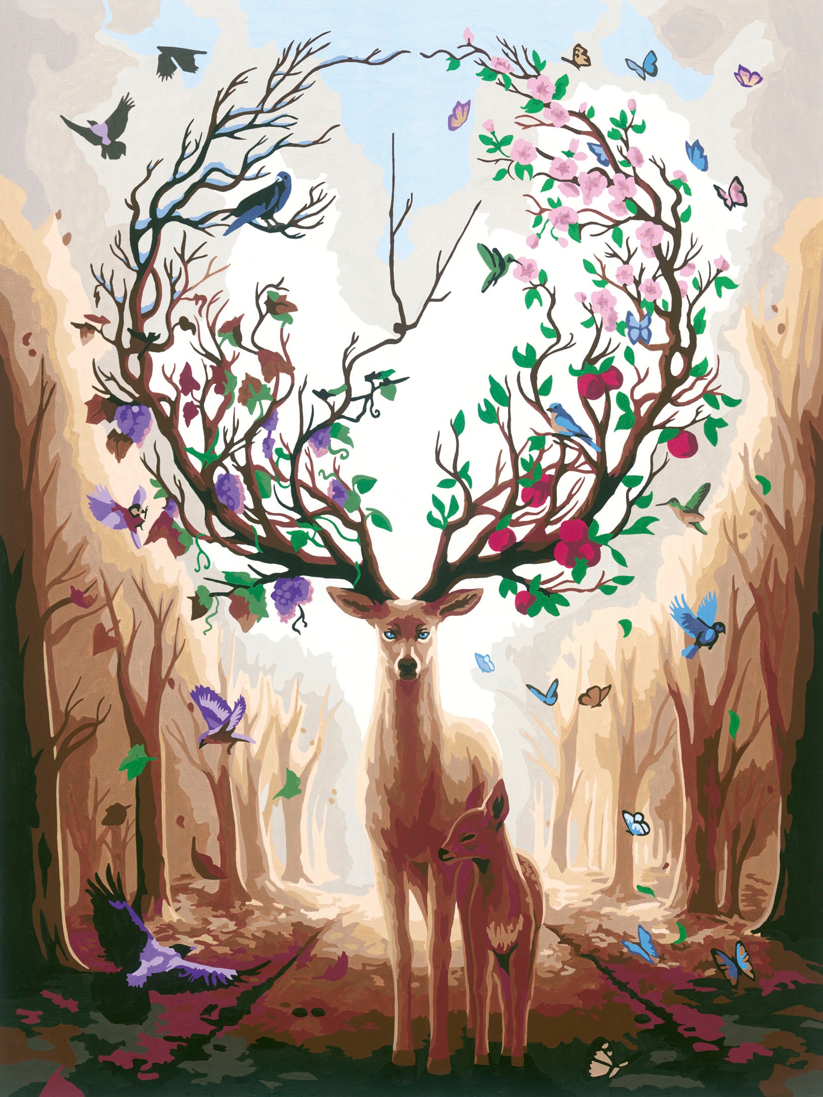 Ravensburger Malen nach Zahlen »CreArt, Magnificent Encounter«, Made in Europe