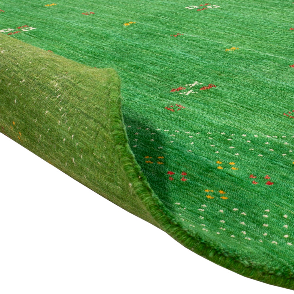 morgenland Wollteppich »LuxeWeave - Gabbeh Teppich - Loribaft Softy«, rund, 1,2 mm Höhe, Sehr weicher Flor