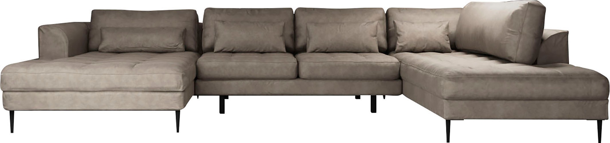 TRENDMANUFAKTUR Wohnlandschaft "Luzi, gemütliches Sofa, extra viel Platz, v günstig online kaufen