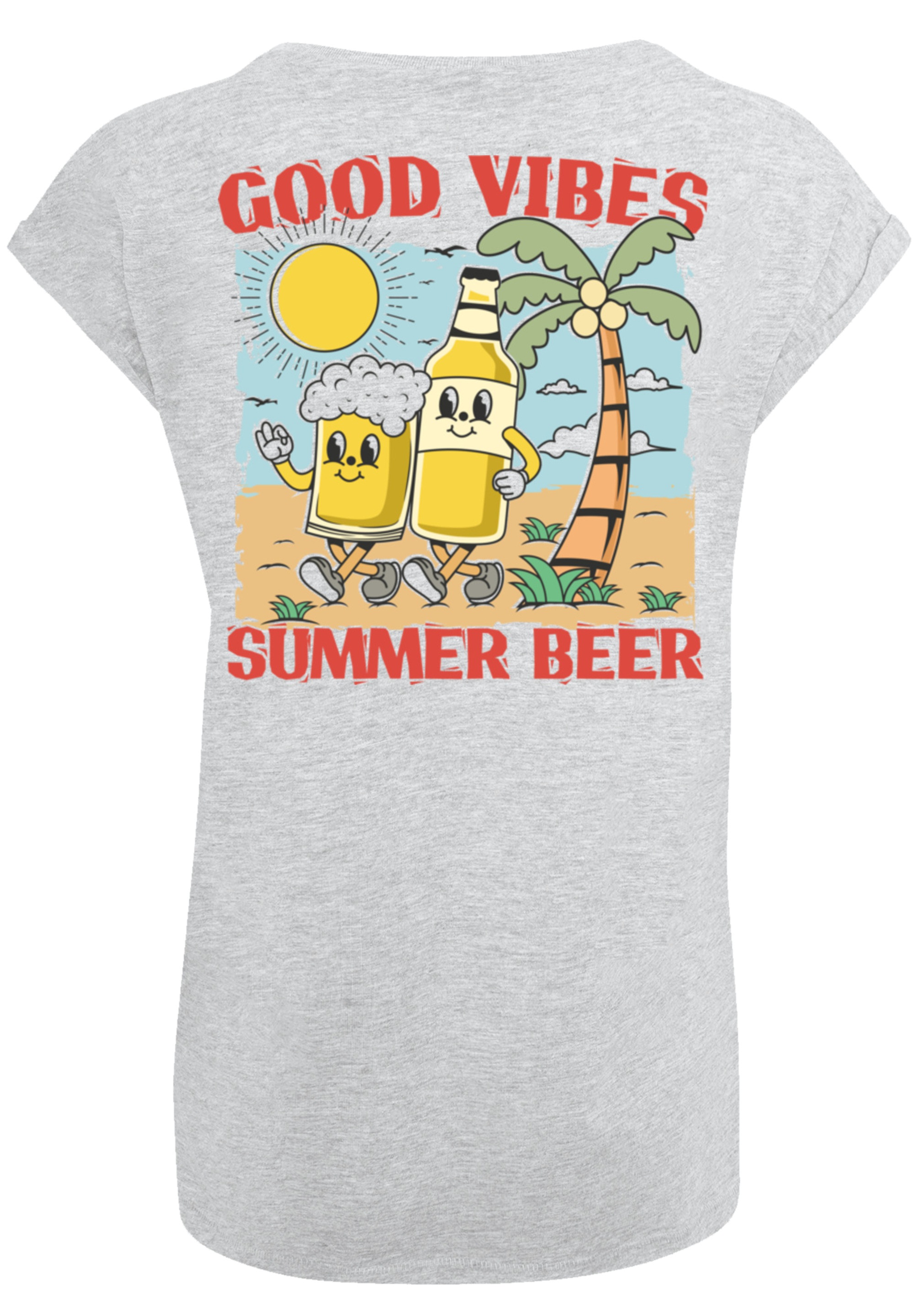 F4NT4STIC T-Shirt »Summer Time Vintage Beer Cartoon«, Premium Qualität