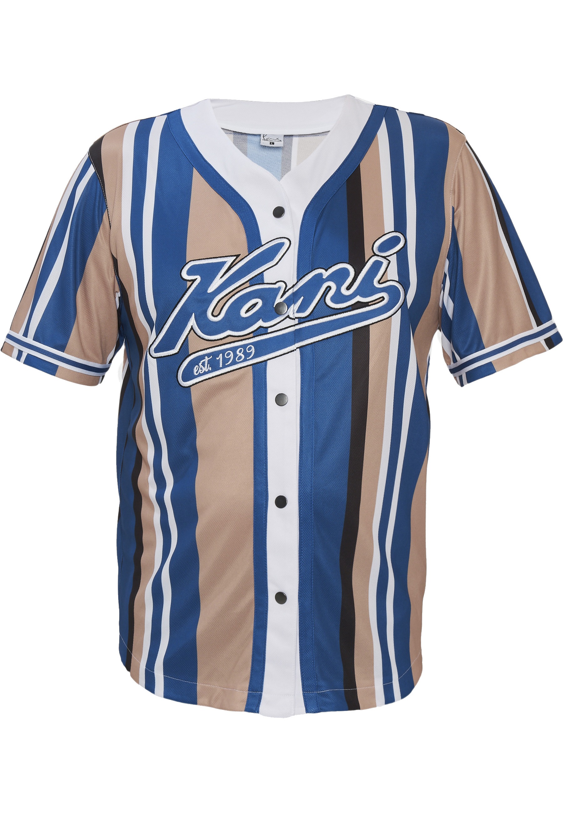 Karl Kani T-Shirt "Karl Kani Herren KM232-010-2 KK Varsity Striped Baseball Shirt" 1 Stk.
