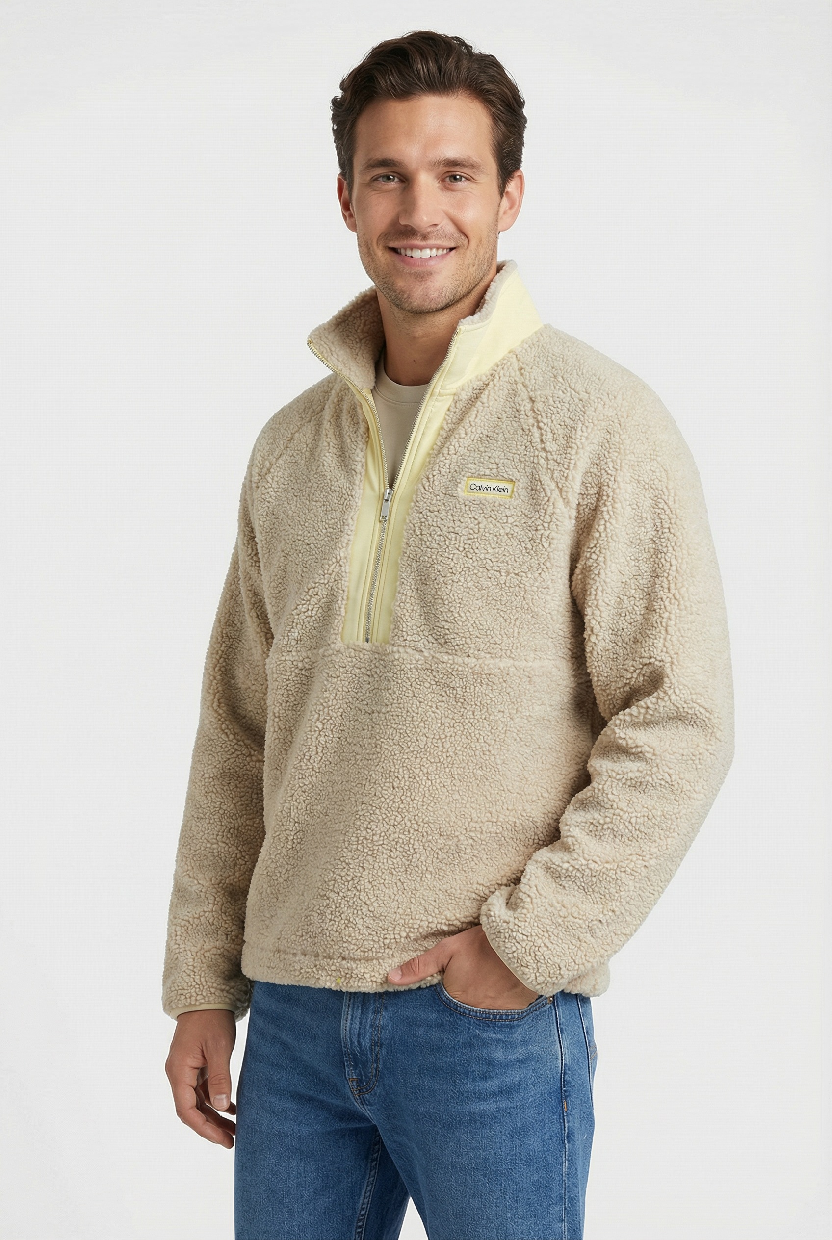 Calvin Klein Sweatshirt, Regular fit, mit Stehkragen günstig online kaufen