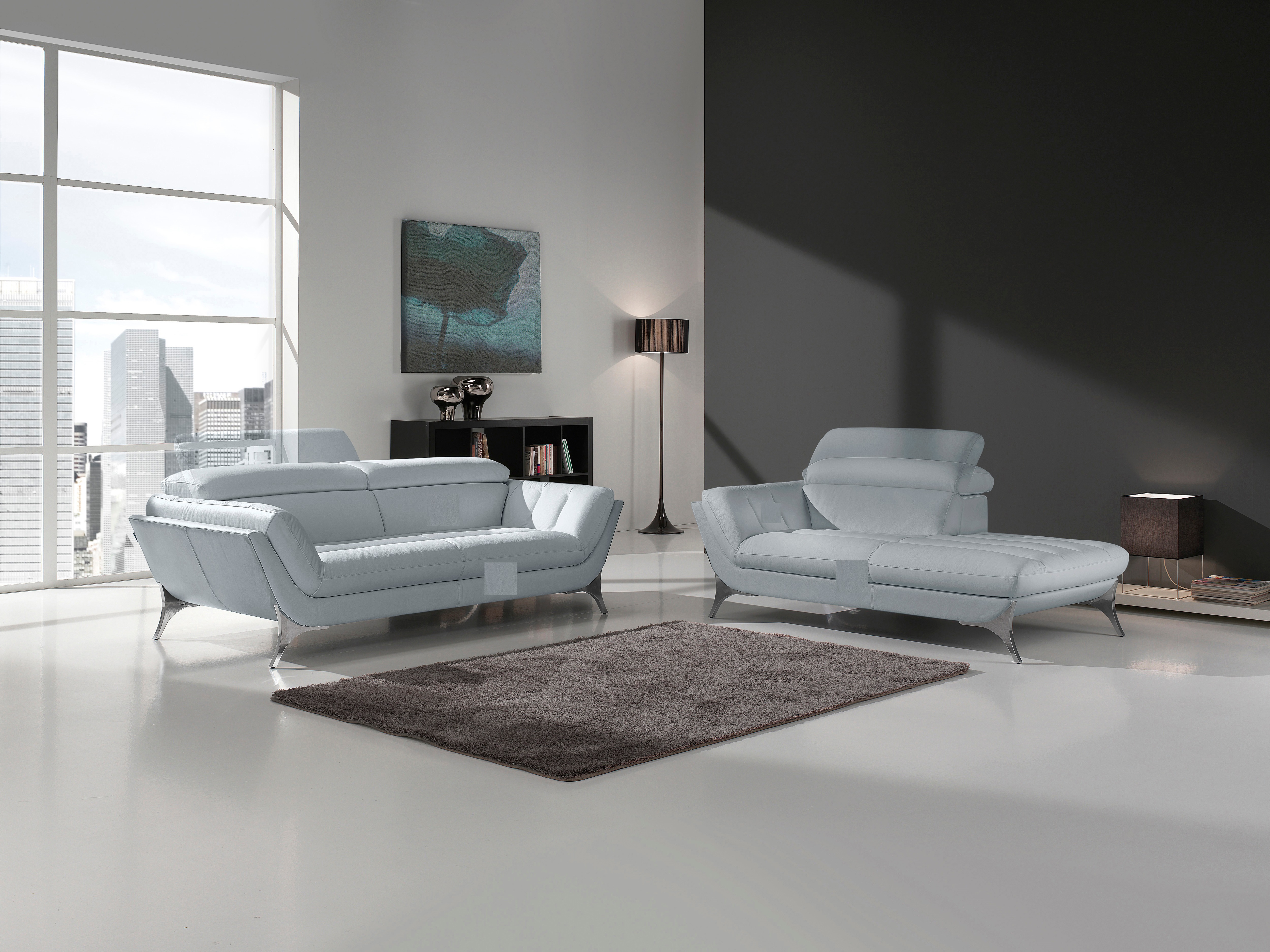 Thumbnail - Egoitaliano 2,5-Sitzer "Sueli, extravagantes Design und erstklassiger Sitzkomfort," Bezug Leder, inklusive Kopfteilverst...