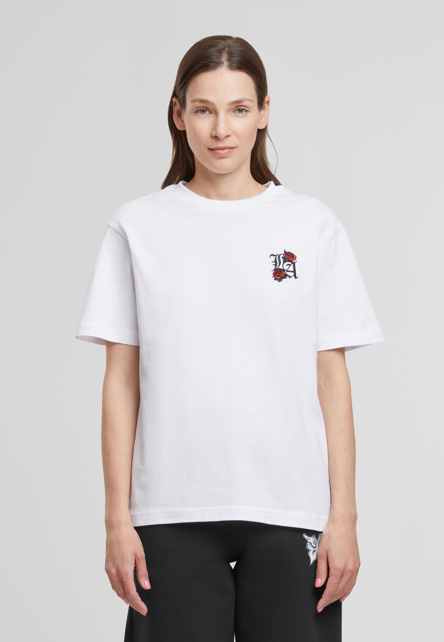 Miss Tee T-Shirt »Miss Tee Los Angeles Roses EMB Tee« 1 Stk.