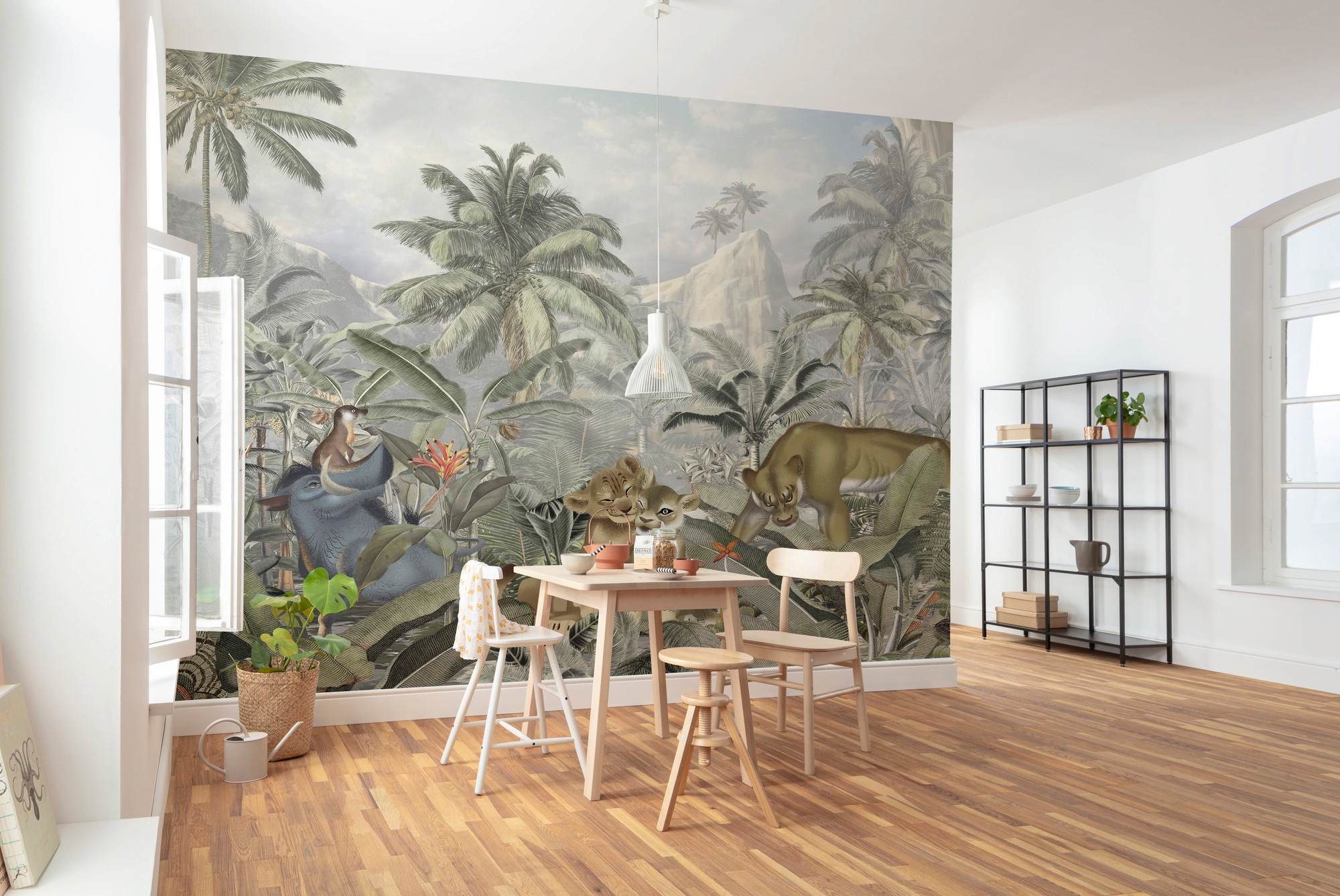 Komar Vliestapete »Digitaldruck Vlies - Lion King Mountains - Größe 300 x 280 cm«, bedruckt, Kinderzimmer