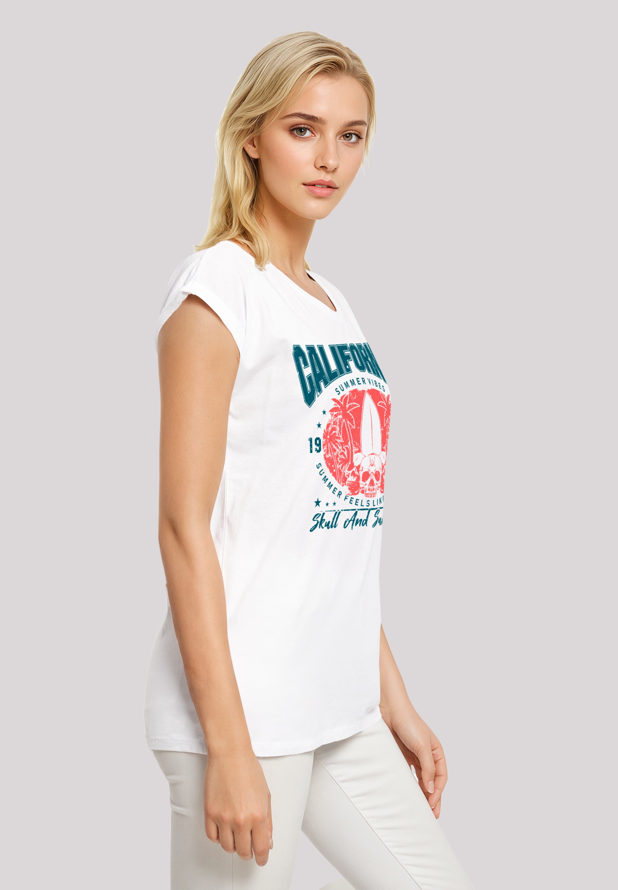 F4NT4STIC T-Shirt »California skull summer vibes« Premium Qualität