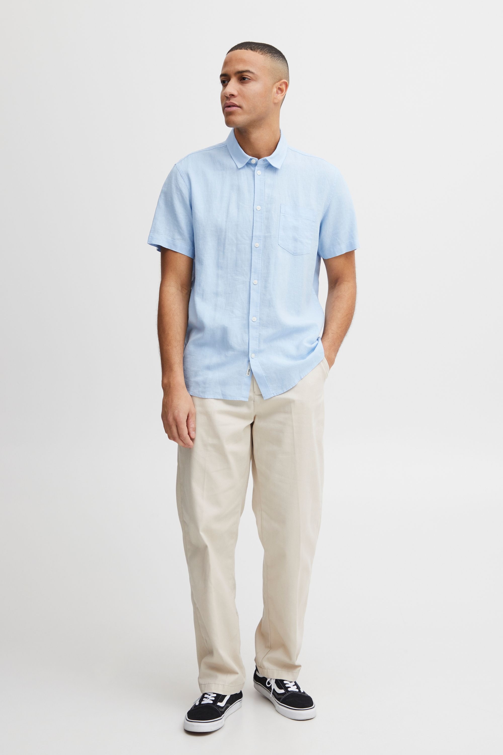 Solid Blusenshirt "Leinenhemd SDAllan" günstig online kaufen