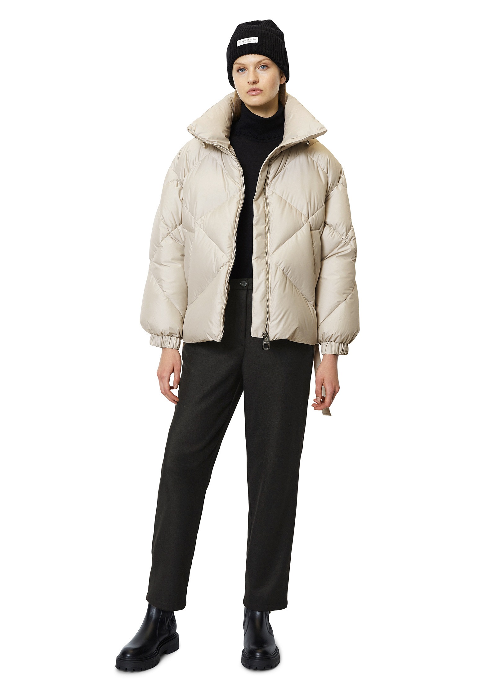 Marc O'Polo Outdoorjacke »aus recycelten Materialien«, ohne Kapuze