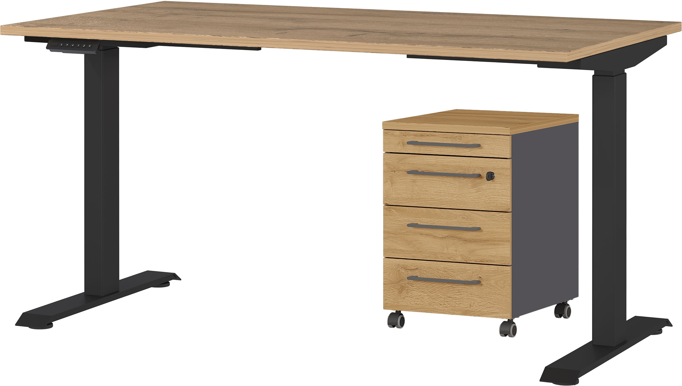 GERMANIA Büromöbel-Set "Agenda" Set bestehend aus höhenverstellbarem Schrei günstig online kaufen