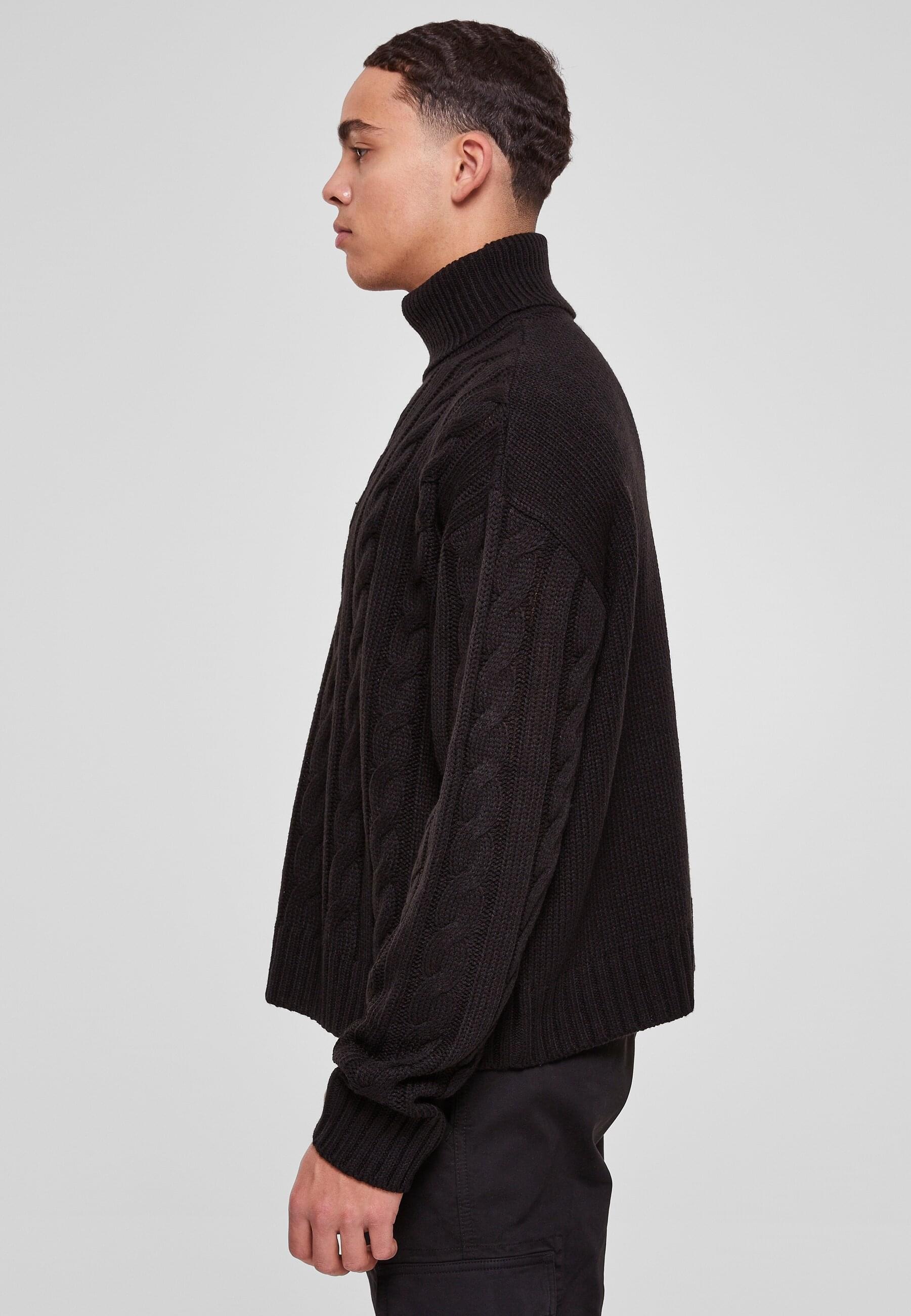 URBAN CLASSICS Rundhalspullover »Urban Classics Herren Boxy Roll Neck Sweater«, (1 tlg.)