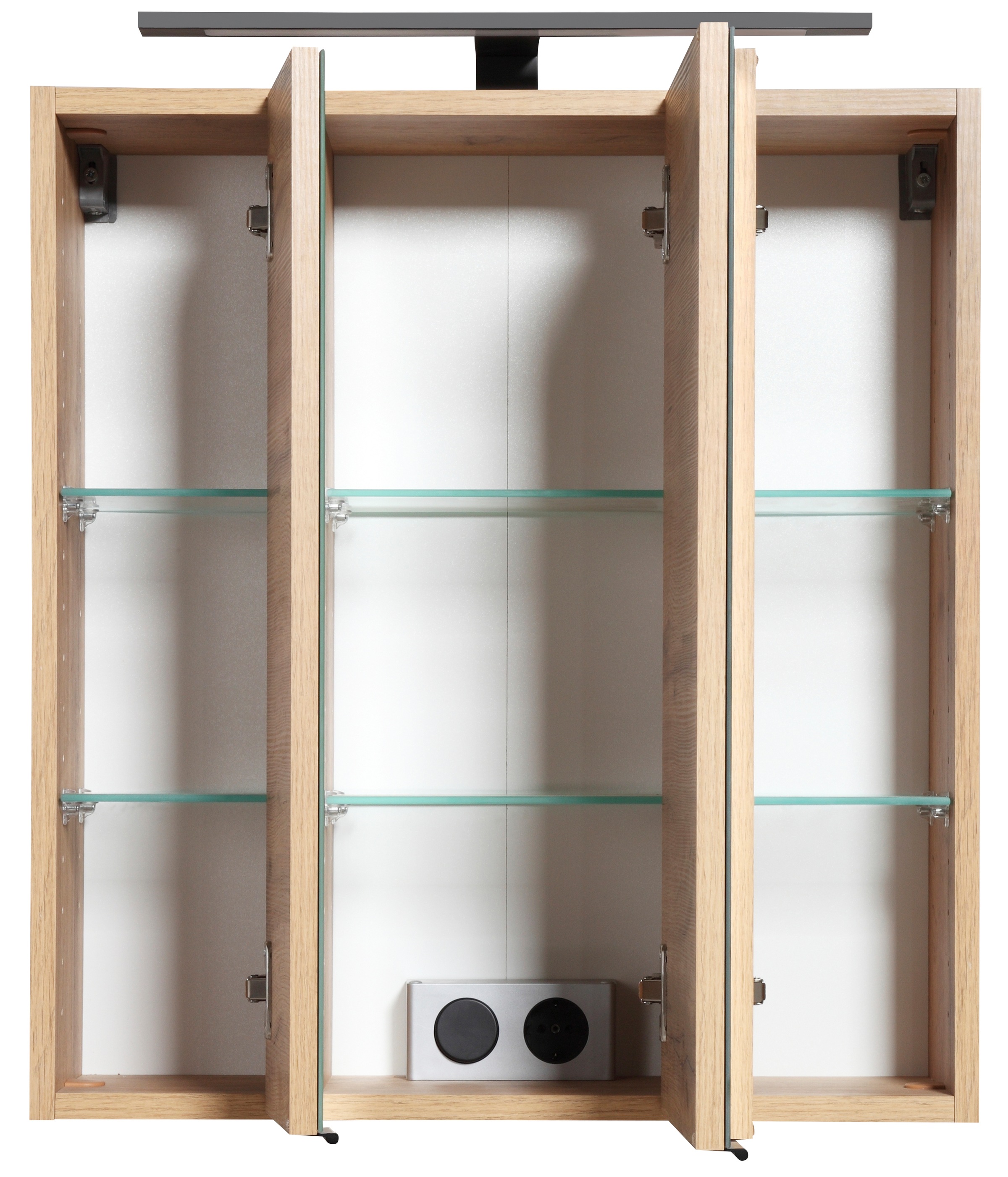 Thumbnail - welltime Badmöbel-Set ""Trento", Badezimmer-Set, Hängeschrank, Unterschrank, Midischrank" 5 Stk. tlg.