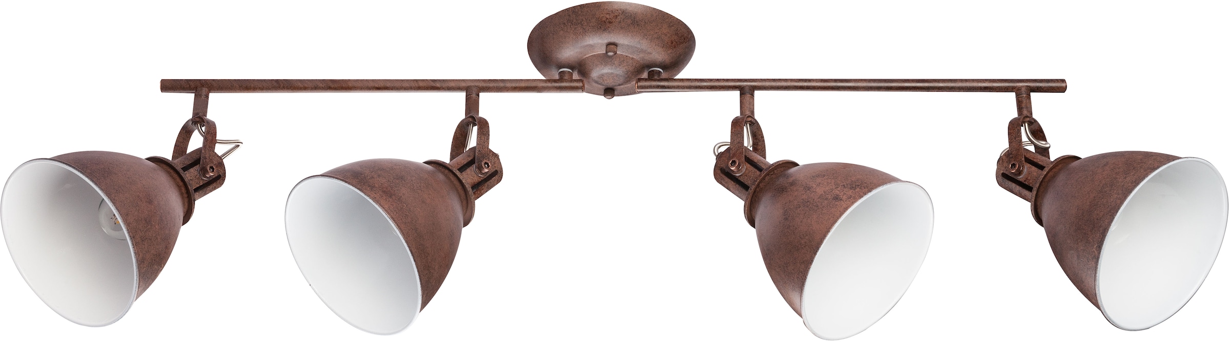 GLOBO LIGHTING Deckenstrahler »GIORGIO«, Leuchtmittel E14 | ohne Leuchtmittel, Spot/rostfarben/innen weiß/LxBxH: 800x150x200mm