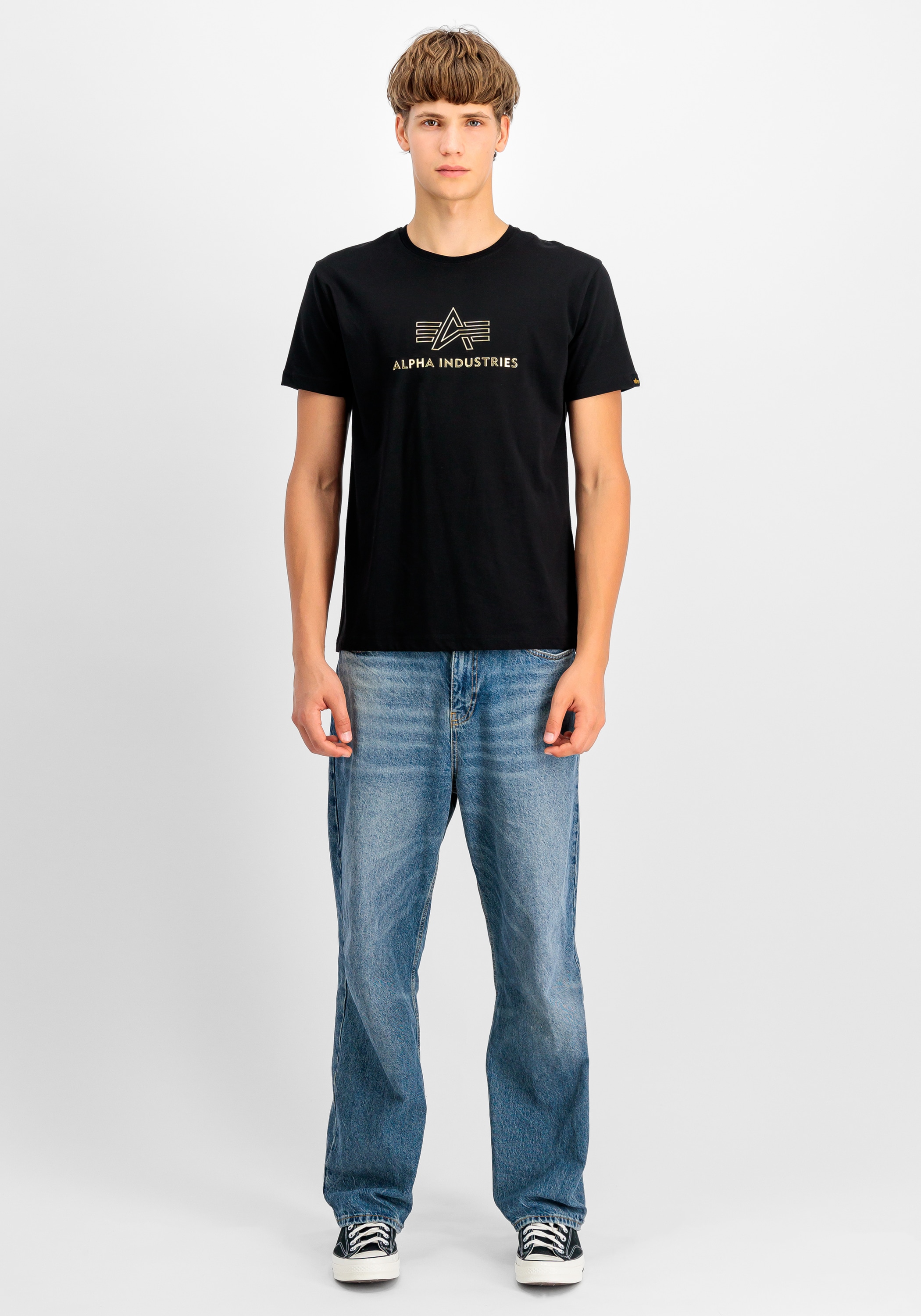 Alpha Industries T-Shirt »Basic Mid Logo TPU T-Shirt«