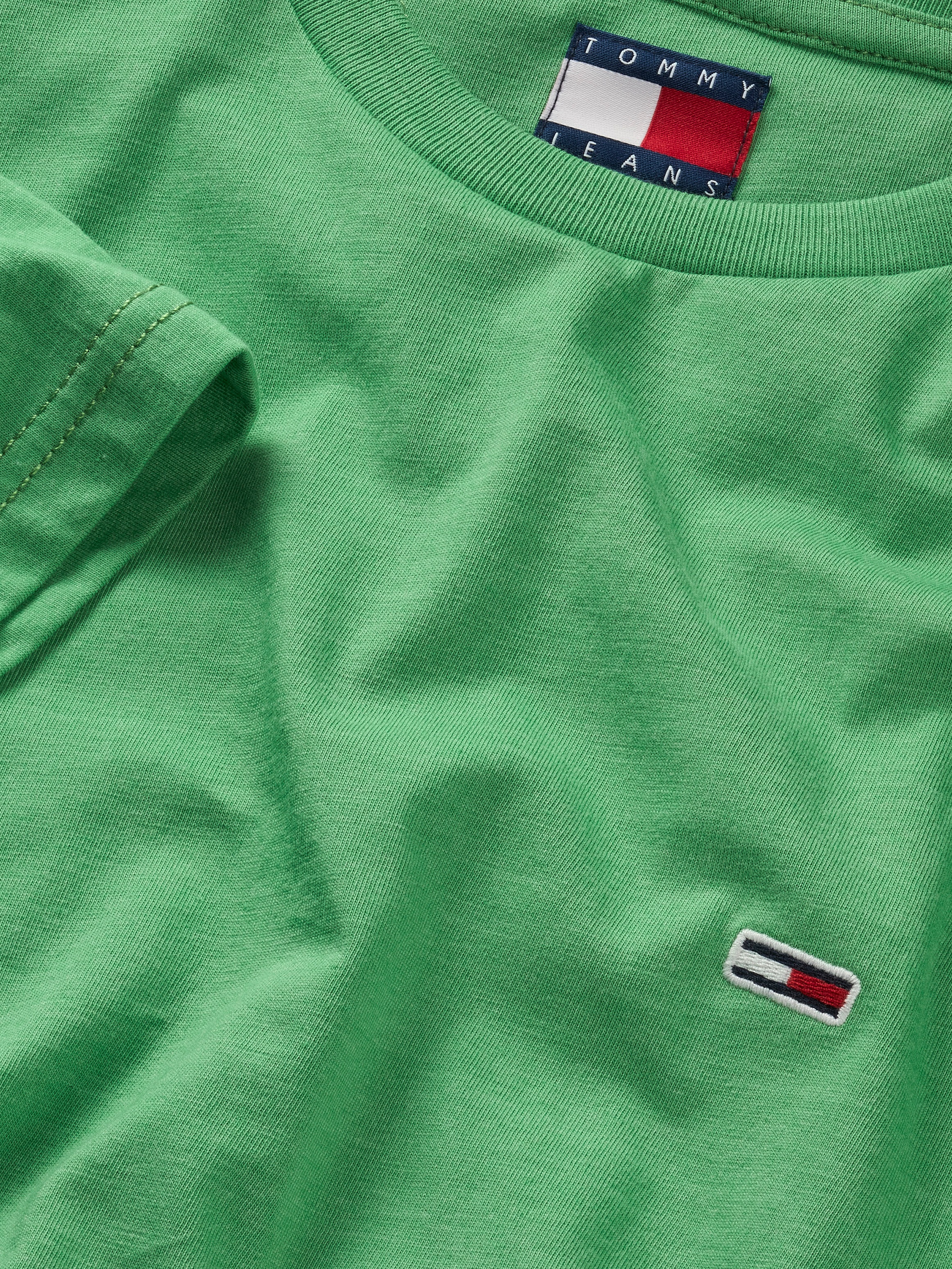 Tommy Jeans T-Shirt »TJM XSLIM JASPE HTR TEE EXT«, Mit Rundhalsausschnitt