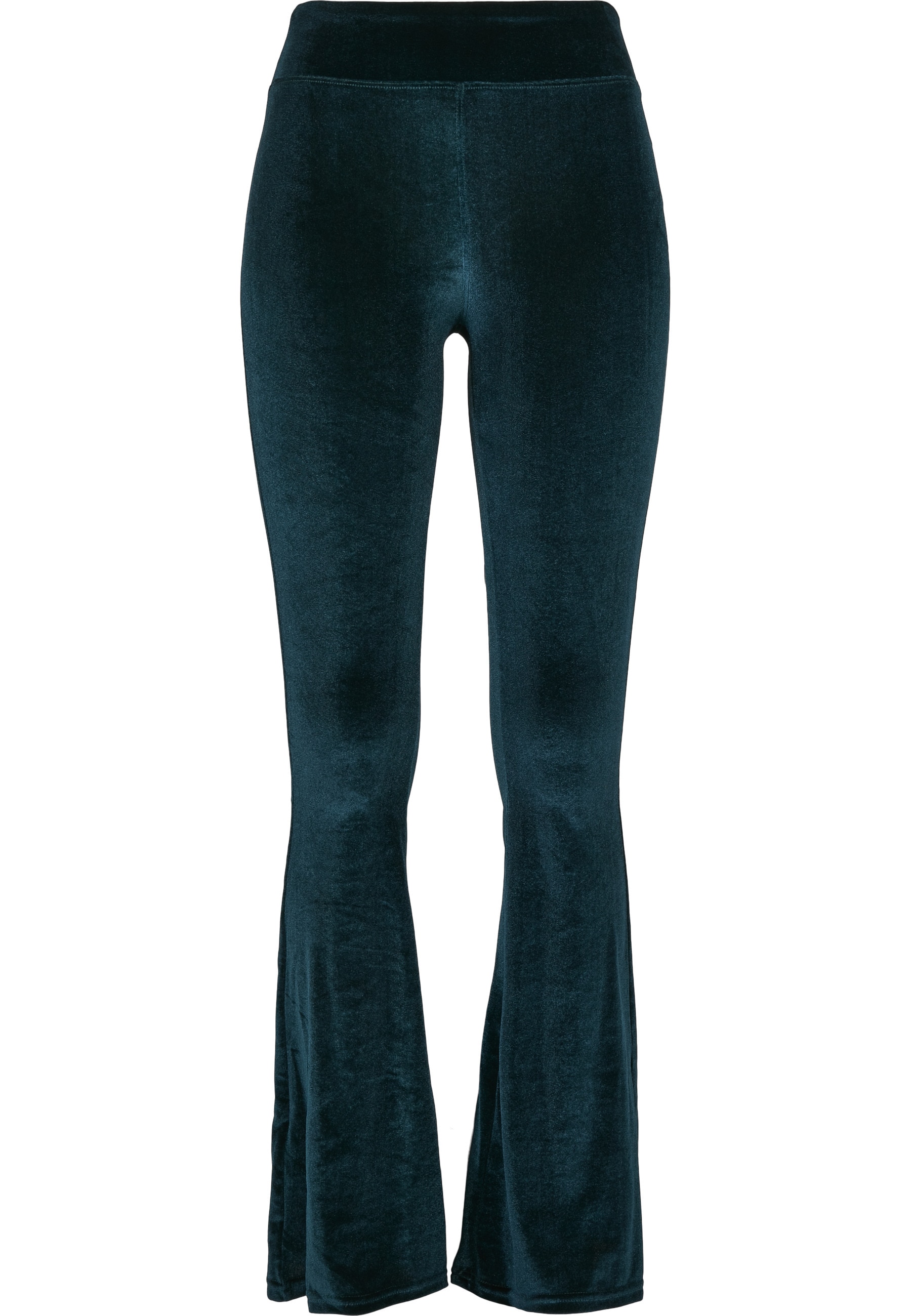 URBAN CLASSICS Leggings "Urban Classics Damen Ladies High Waist Velvet Boot Cut Leggings"