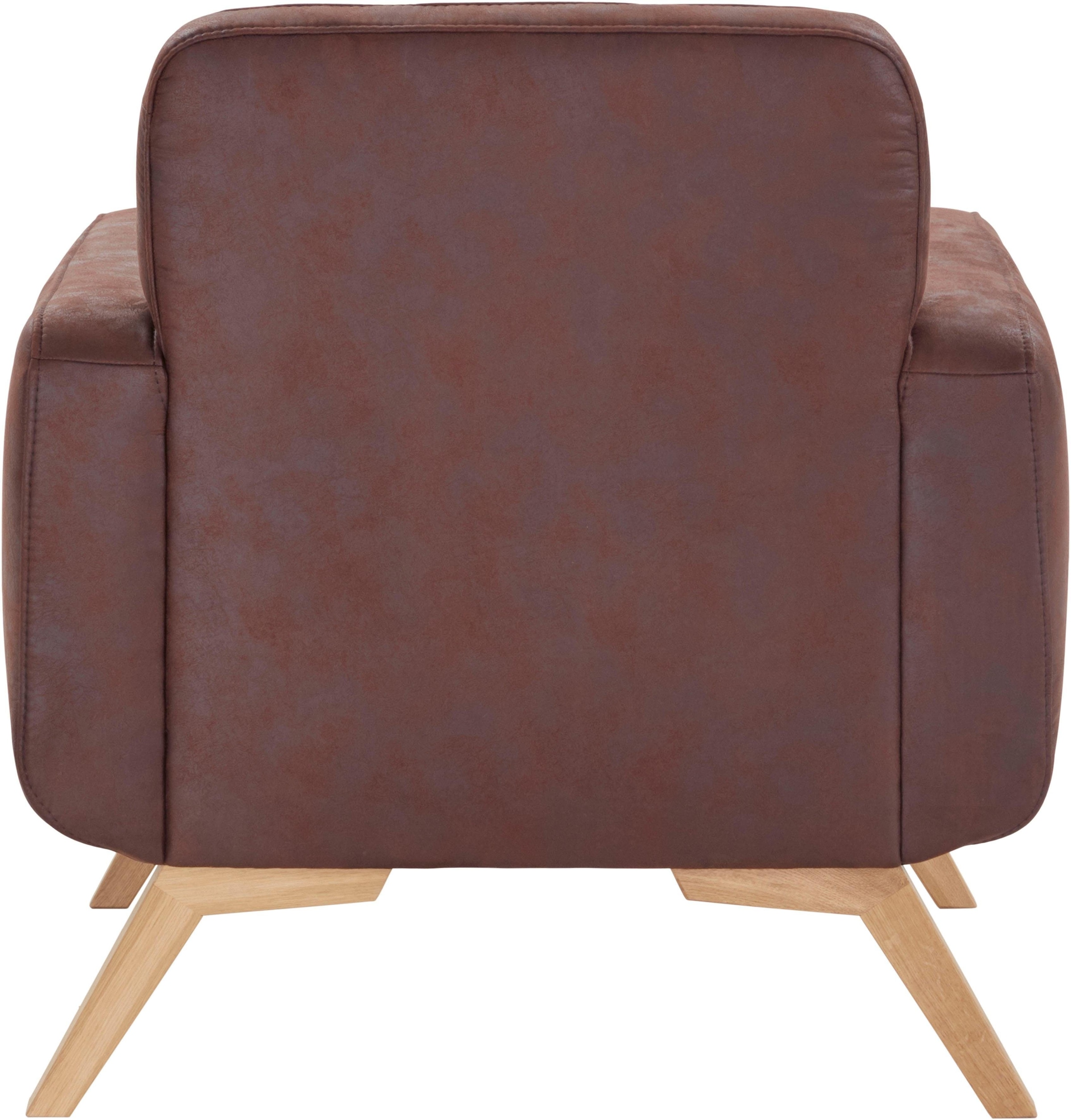 exxpo - sofa fashion Sessel »Fiord, Loungesessel«, aktuelles Design, tolle Detailverarbeitung im Sitz und Rücken