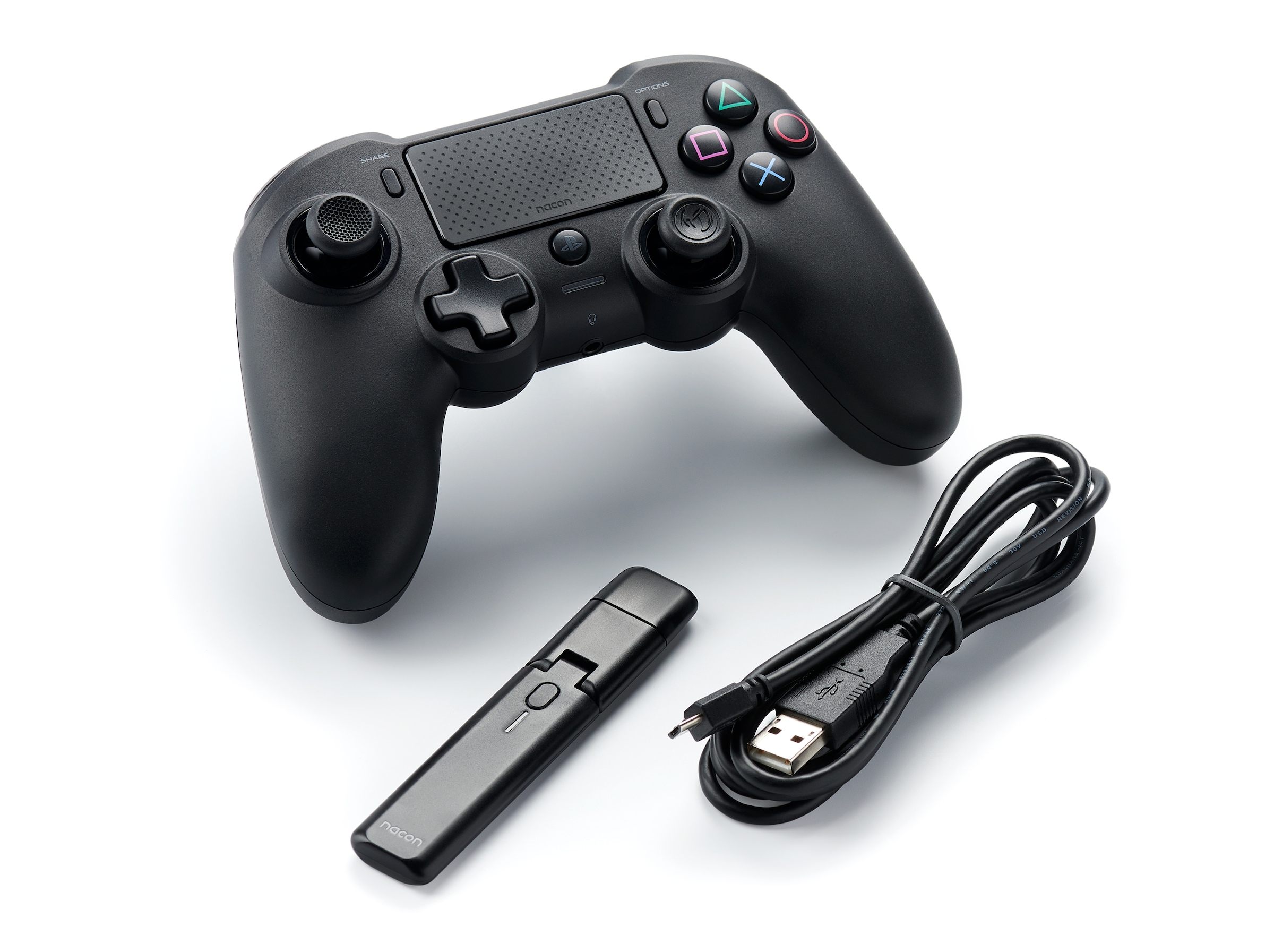 nacon Gaming-Controller »Nacon NA373417 PS4 Asymmetric Controller, kabellos, USB, schwarz«, (1 St.)