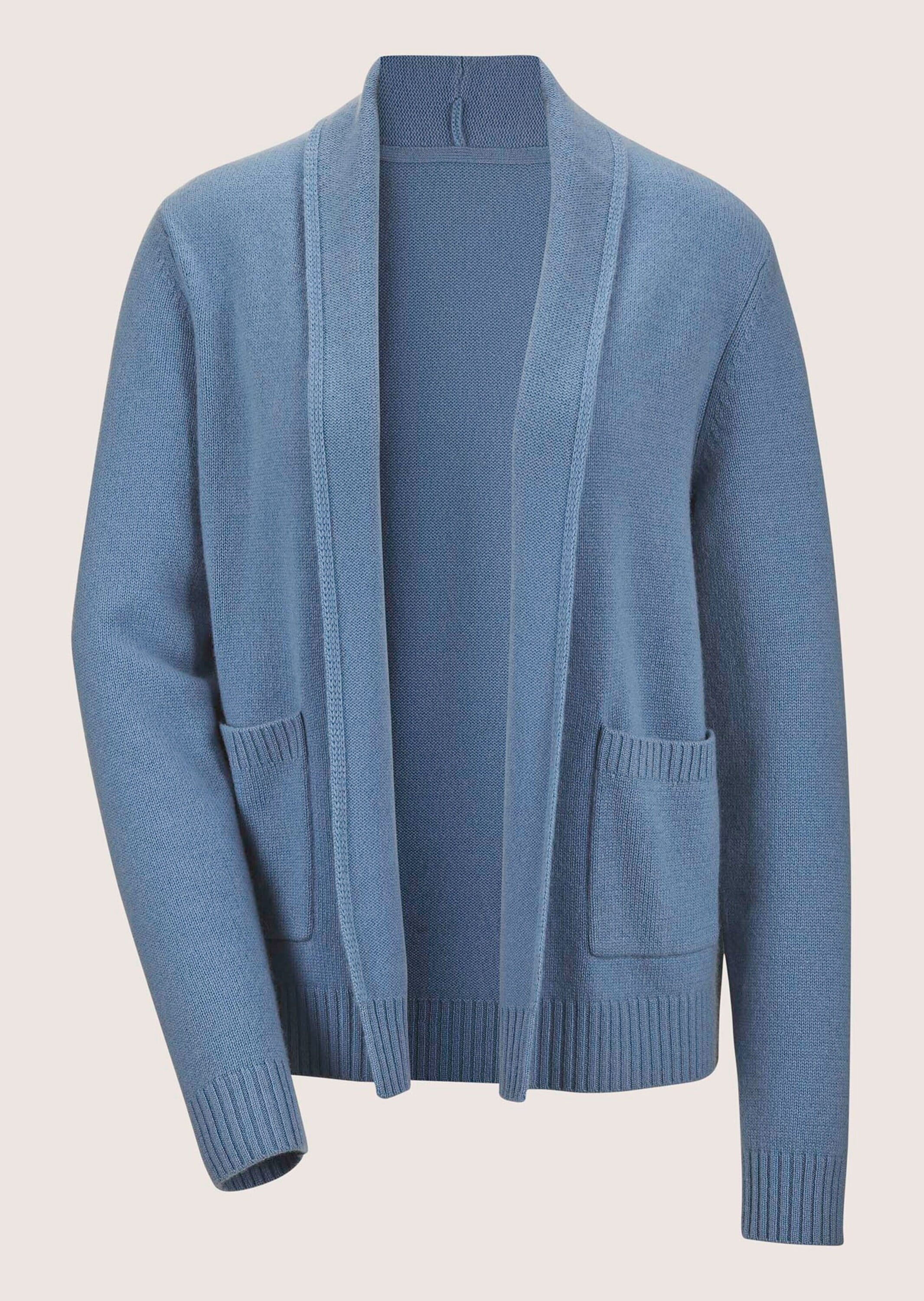 MADELEINE Strickjacke "Strickjacke Verkürzte Schurwolljacke mit Stehkragen" günstig online kaufen