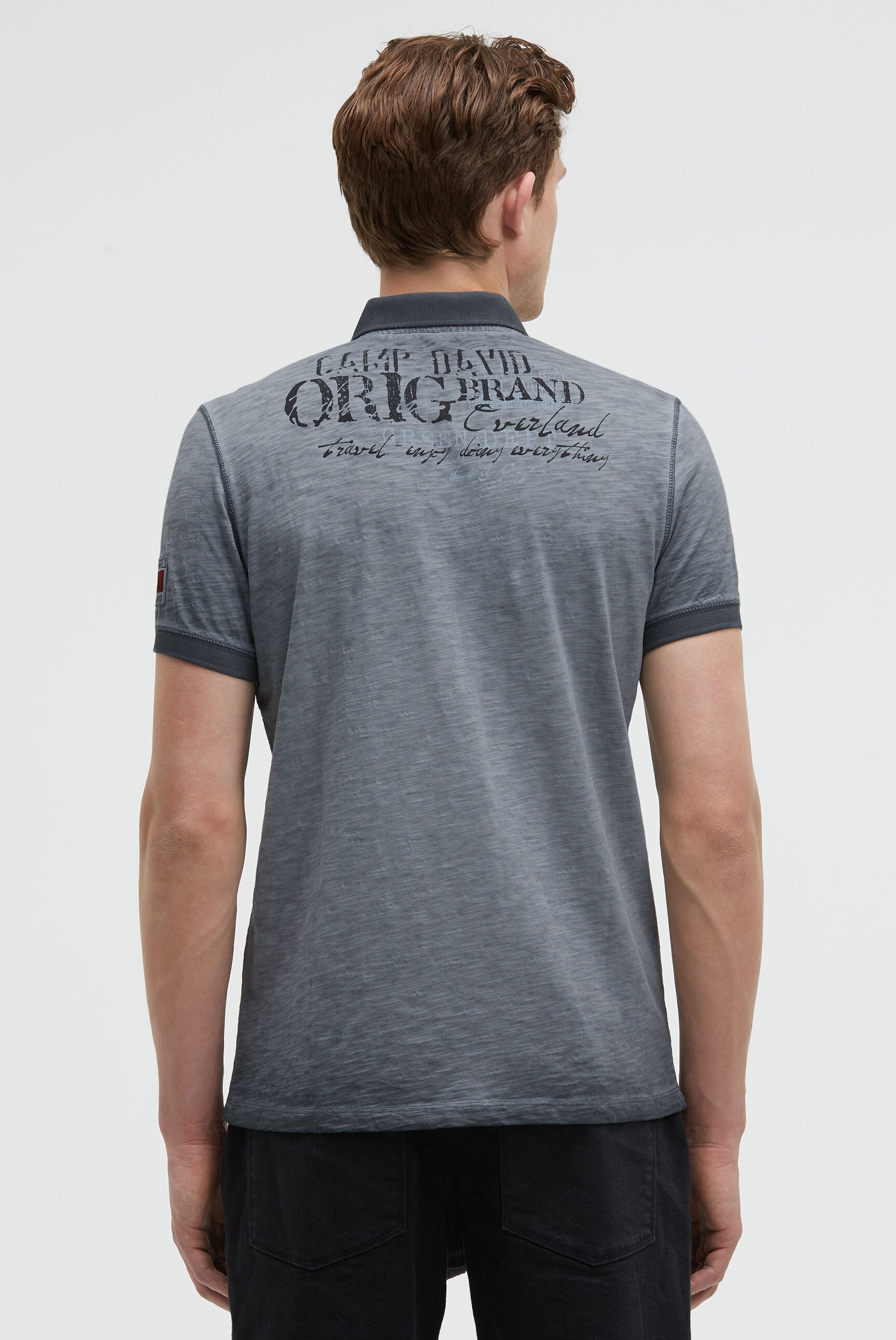 CAMP DAVID Poloshirt, mit Vintage-Waschung