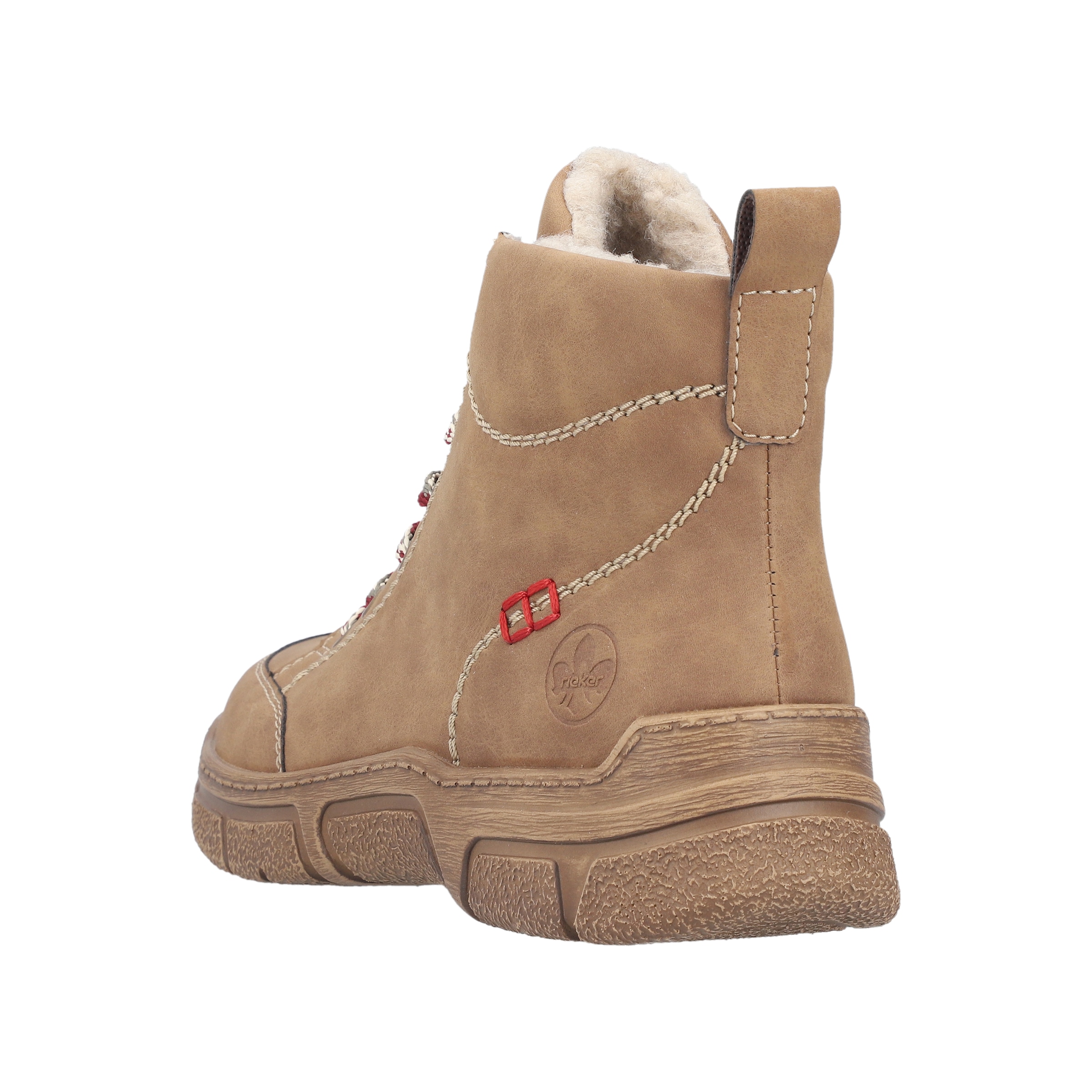 Rieker Winterboots  Schnürboots, Schnürstiefelette mit Warmfutter und Ziersteppung
