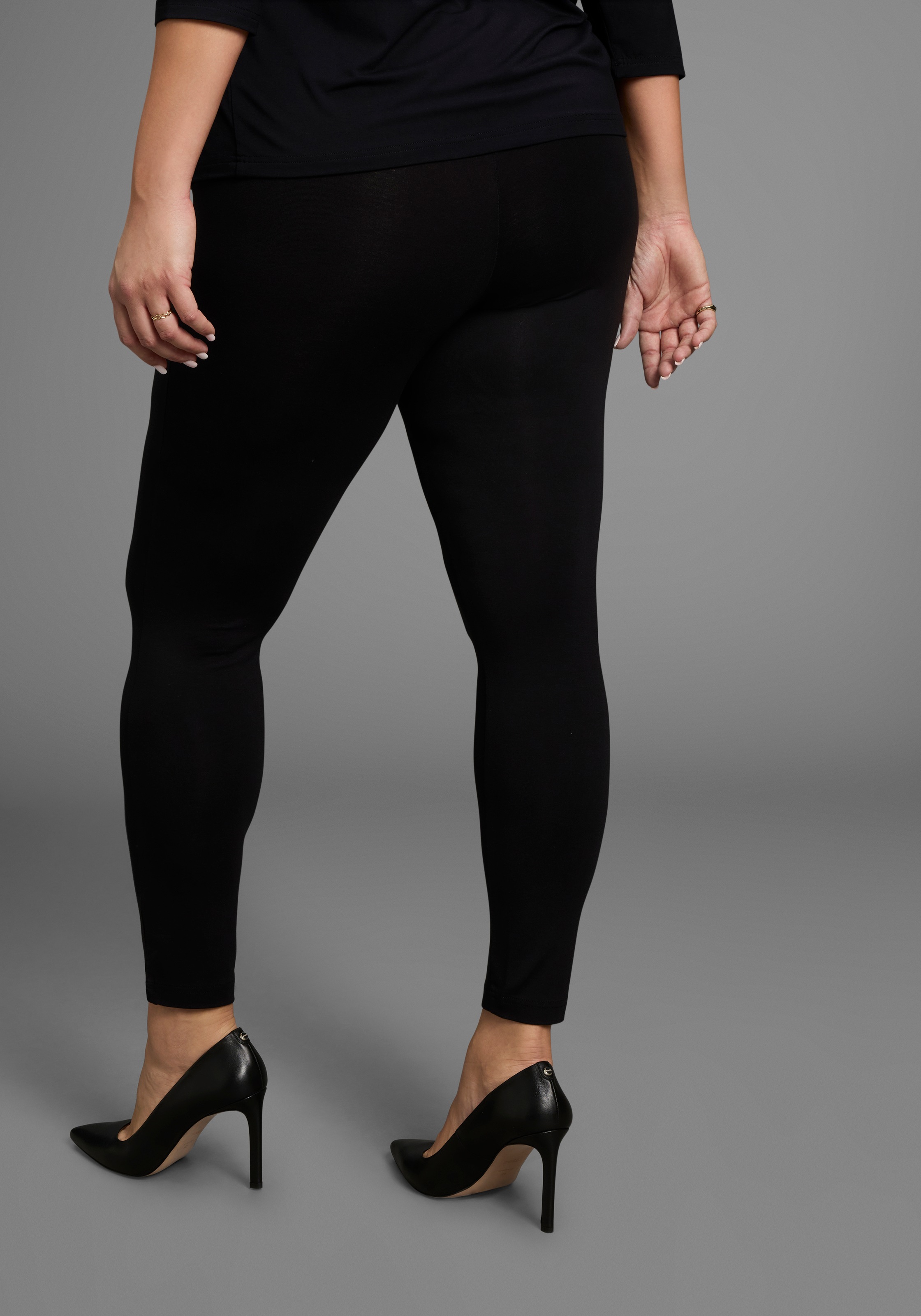 Laura Scott CURVE Leggings, aus elastischem Jersey mit Gummizugbund - GROSS günstig online kaufen