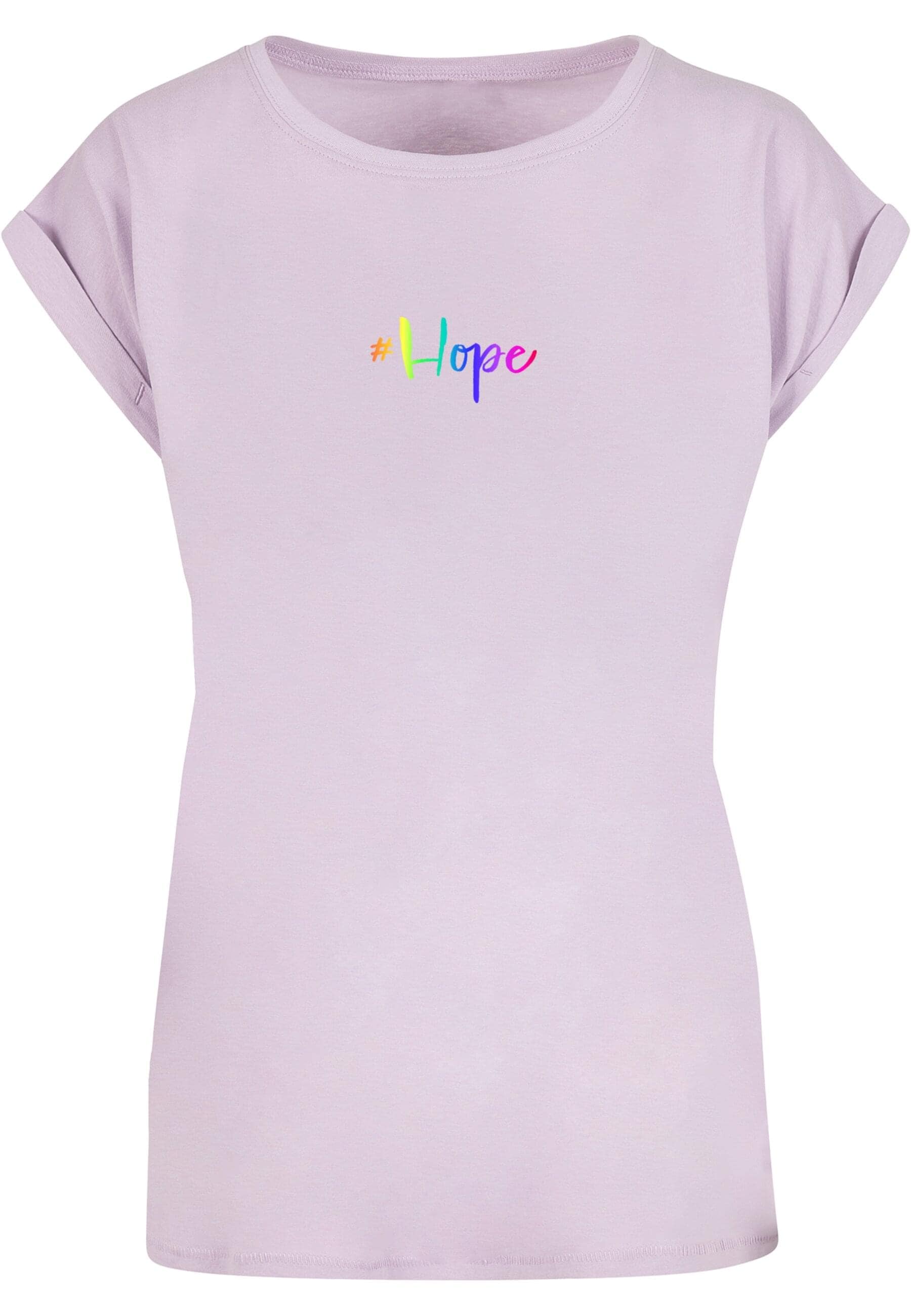 Merchcode T-Shirt "Merchcode Damen Ladies Hope Rainbow Extended Shoulder Te günstig online kaufen