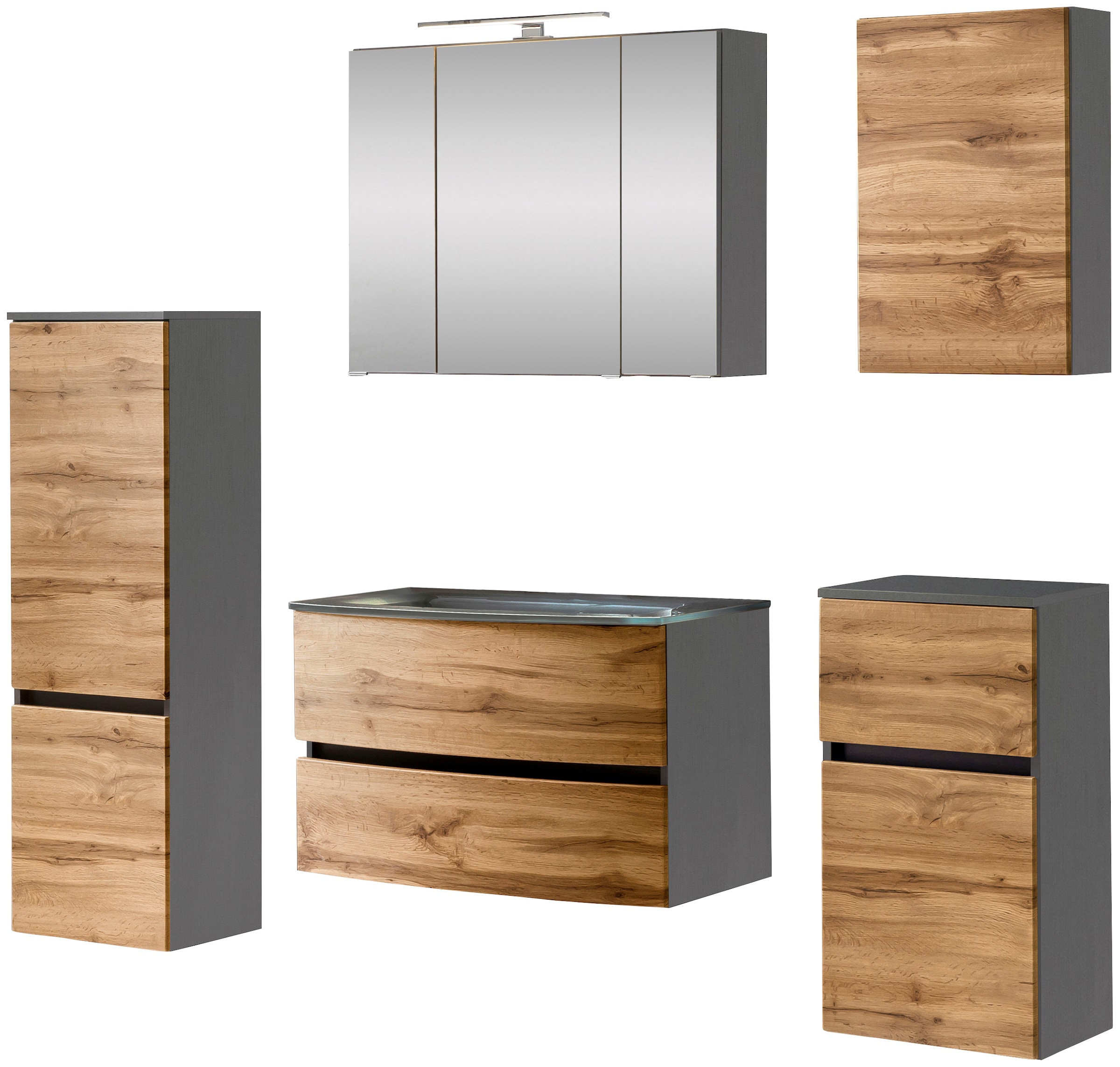 welltime Badezimmer-Set "Kaunas" Set, 5 Stk. tlg. günstig online kaufen