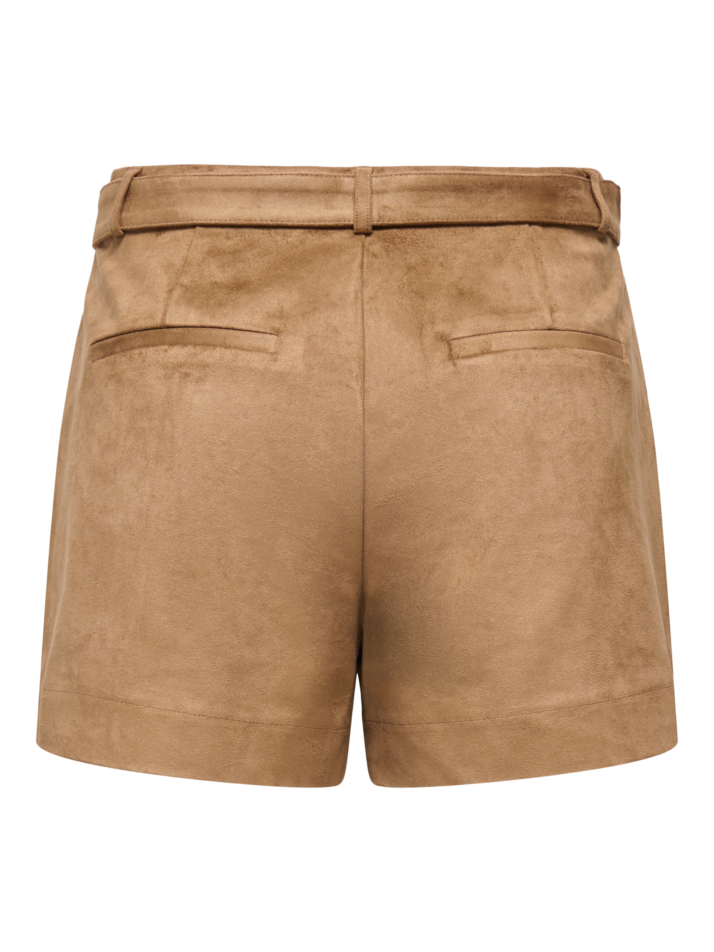 ONLY Shorts »ONLTAVIA HW FAUX SUEDE BELT SHORTS PNT«  Materialmix, Wildlederimitat, mit Gürtel