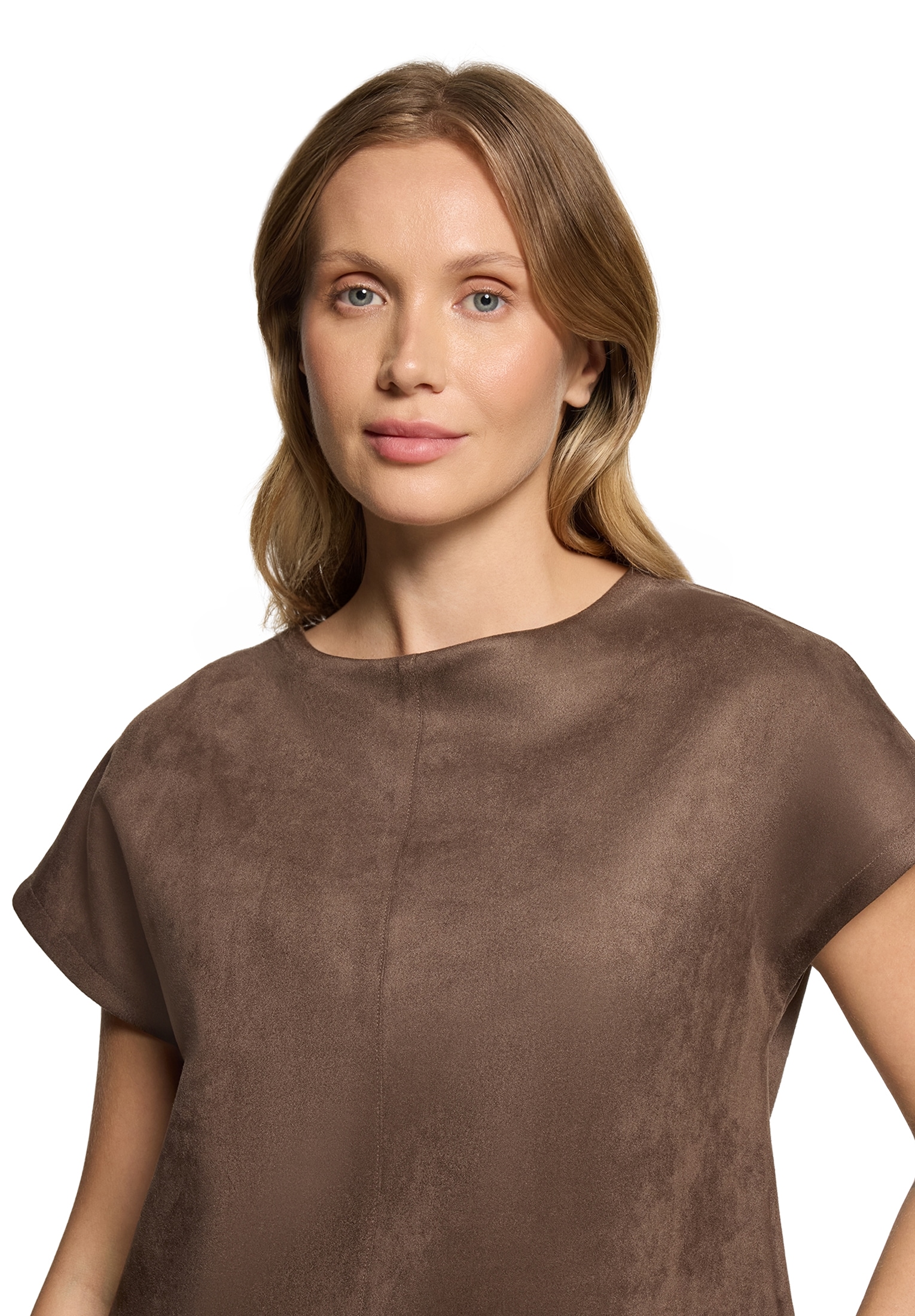 Cartoon Kurzarmshirt »Damen mit Stehkragen« 1