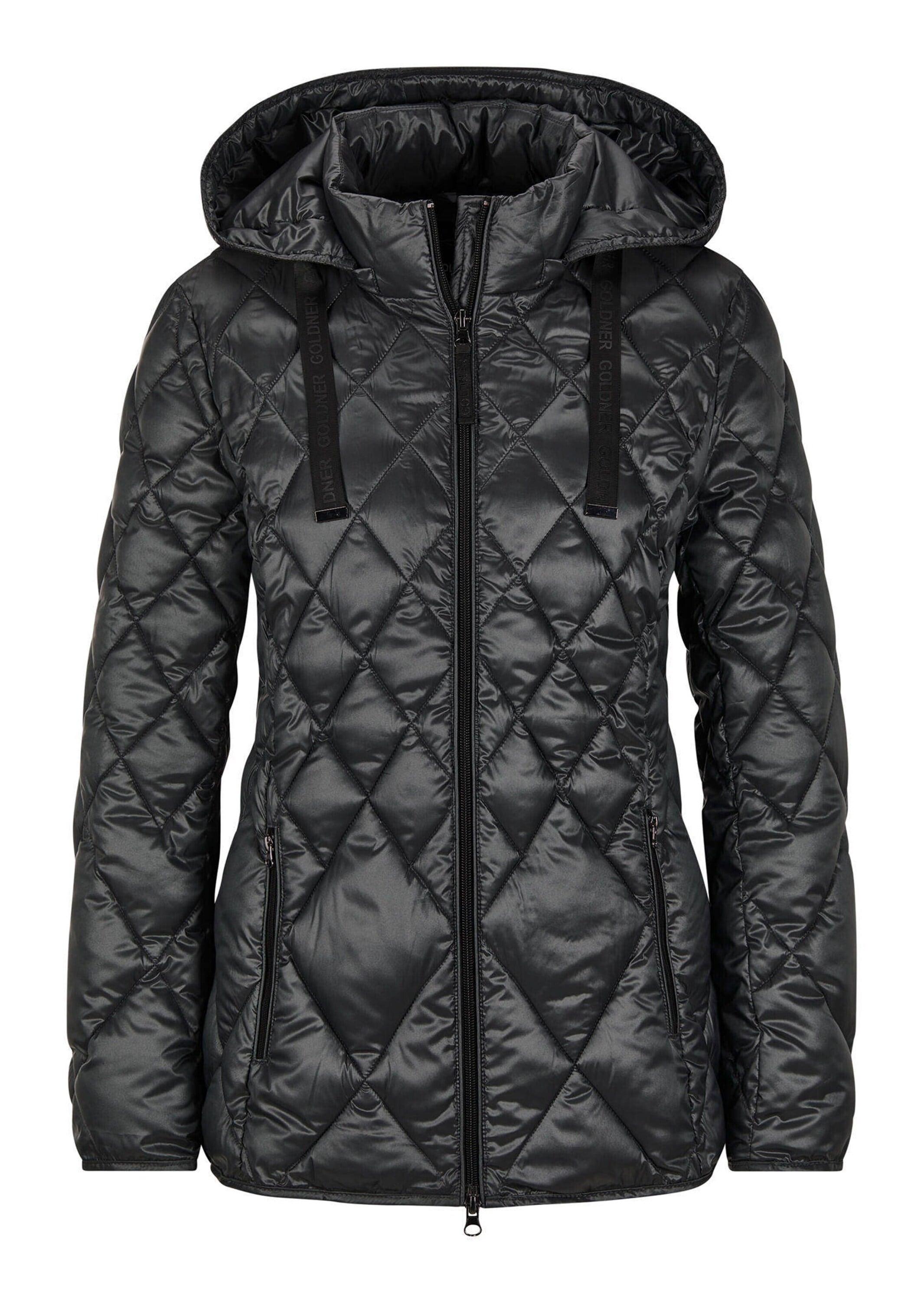 GOLDNER "Winterjacke mit Metallic-Glanz" Besonderer Diamant-Stepp