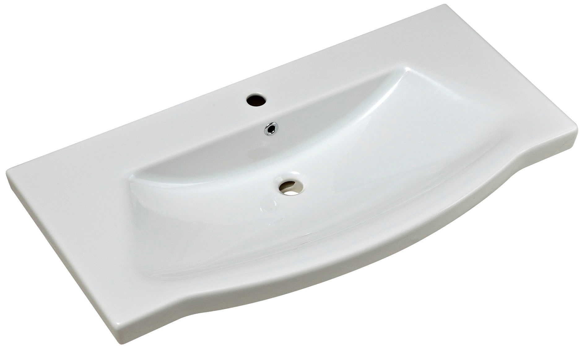 Saphir Badmöbel-Set »6005 Sprint Keramik-Waschtisch, 97 cm breit«, (1 St.), Waschplatz inkl. Türdämpfer, 2 Schubladen, Waschtisch Set
