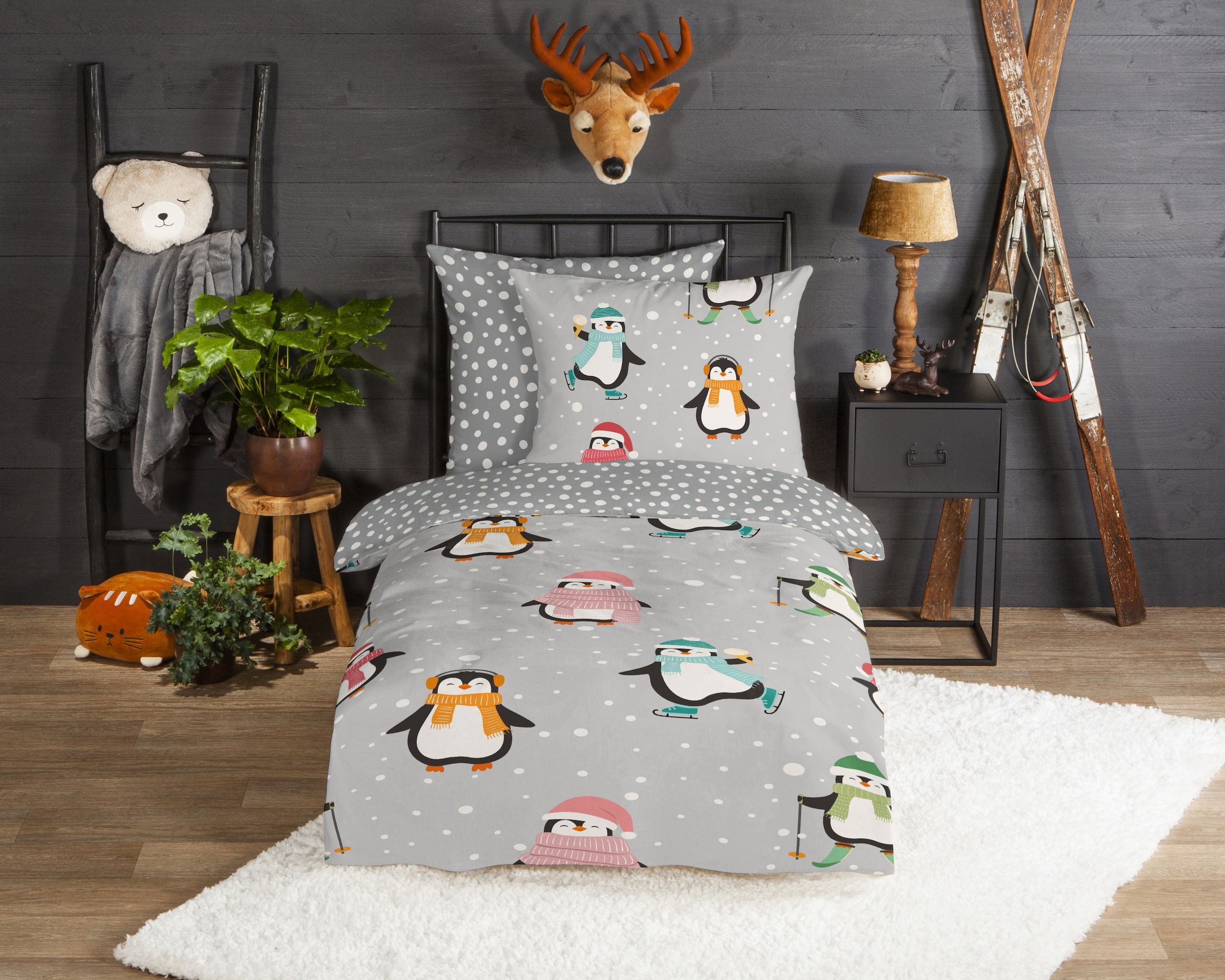 good morning Kinderbettwäsche "Liammu" 2 Stk. tlg. Flanell Biber, 135x200, günstig online kaufen