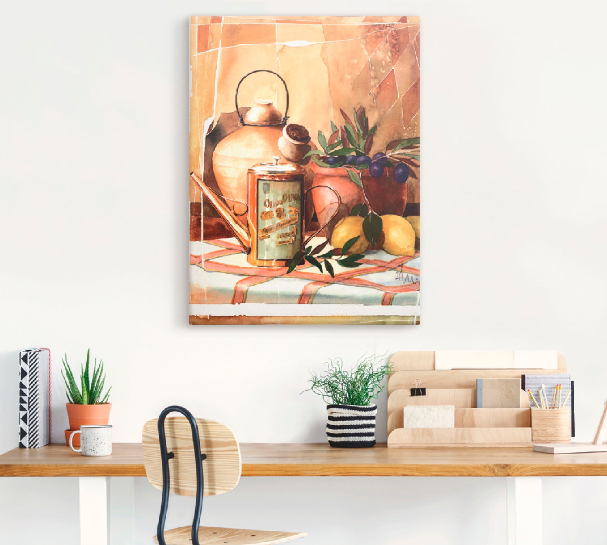 Artland Leinwandbild »Olivenöl«, Arrangements, (1 St.), auf Keilrahmen gespannt