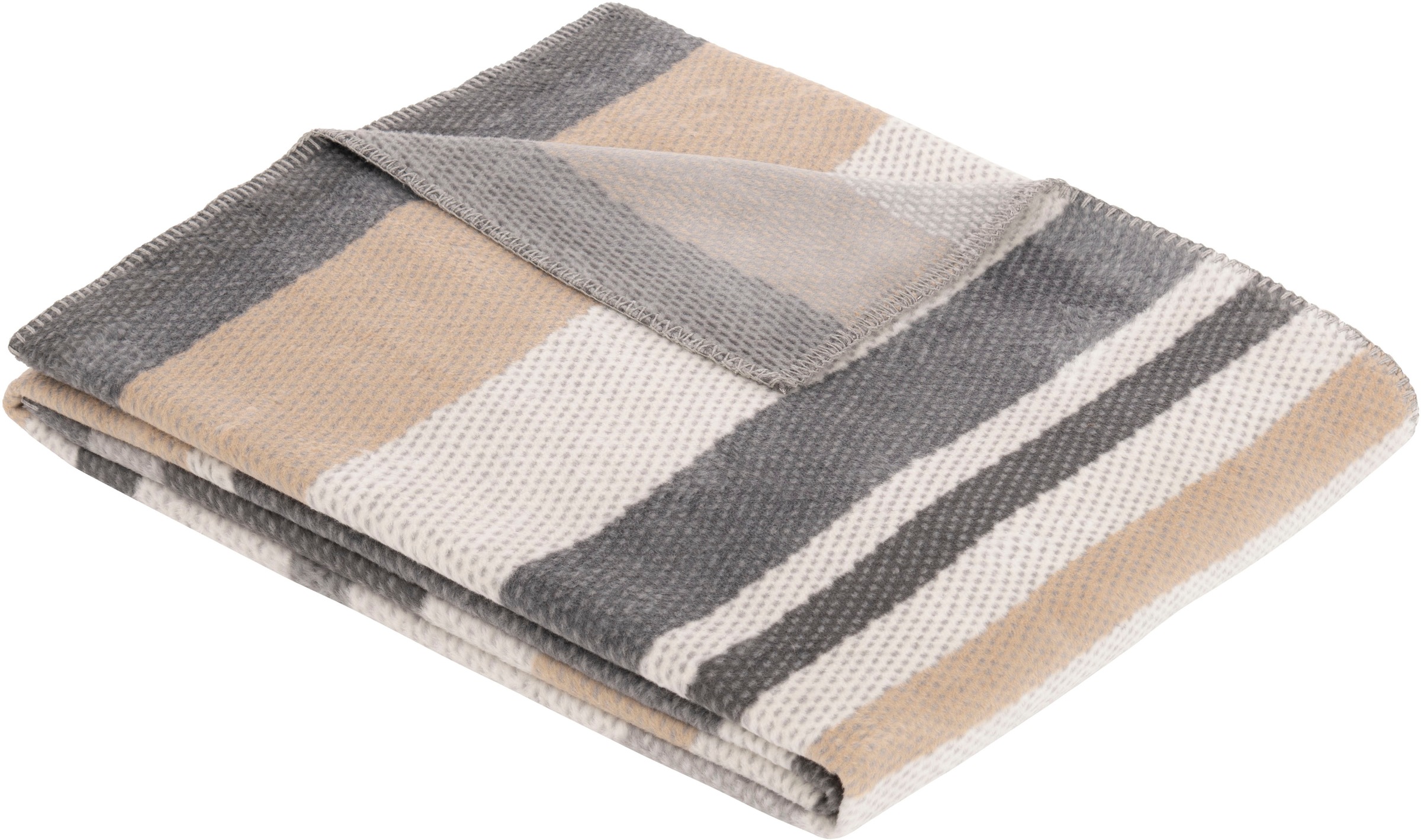 IBENA Wohndecke »Latina«, mit effektvollen Streifen, Kuscheldecke