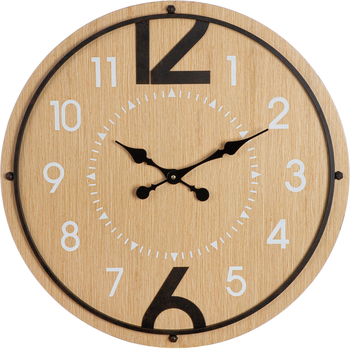 GILDE Wanduhr "Wanduhr rund Jonestown"
